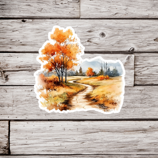 Country Roads Landscape Sticker