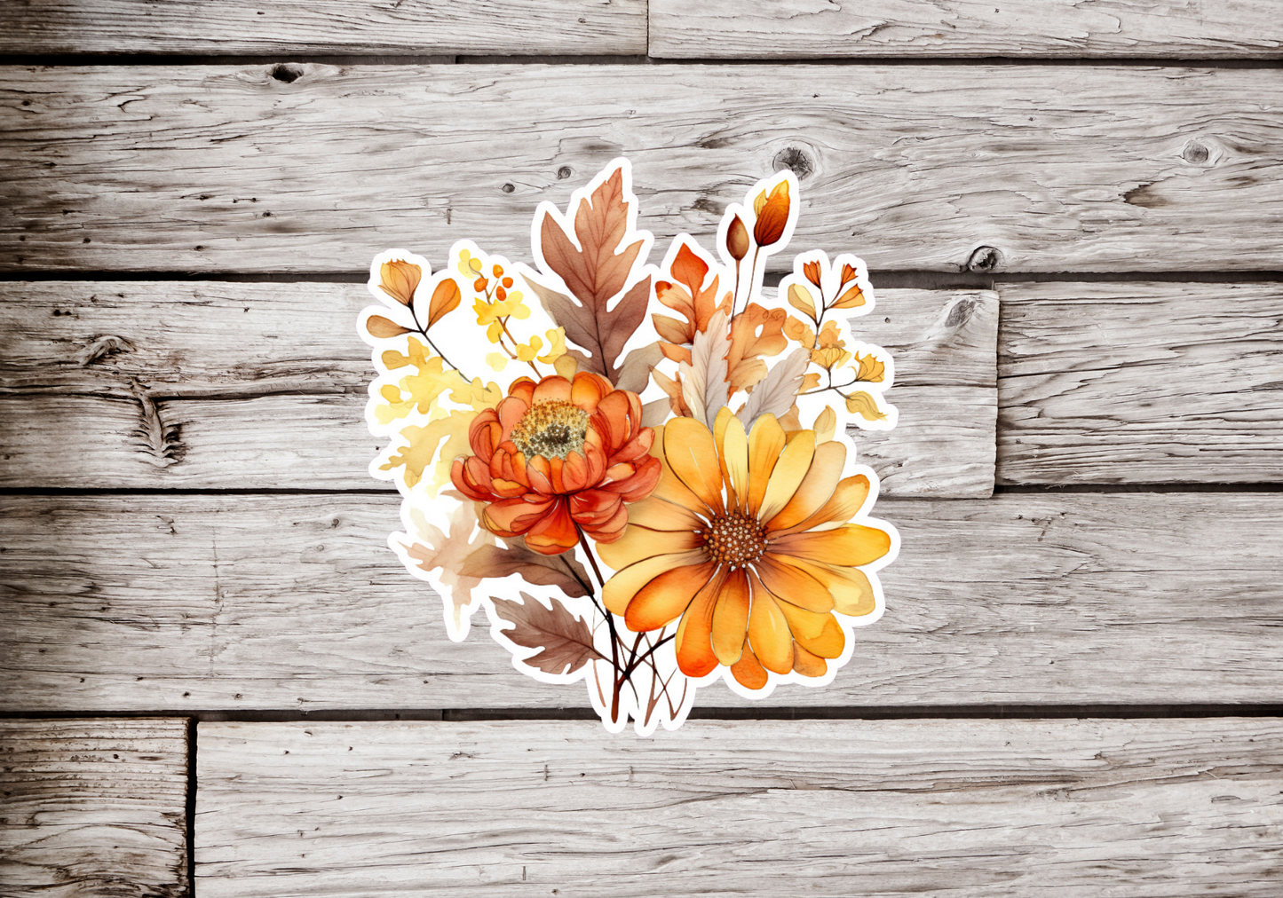 Fall Flowers Sticker