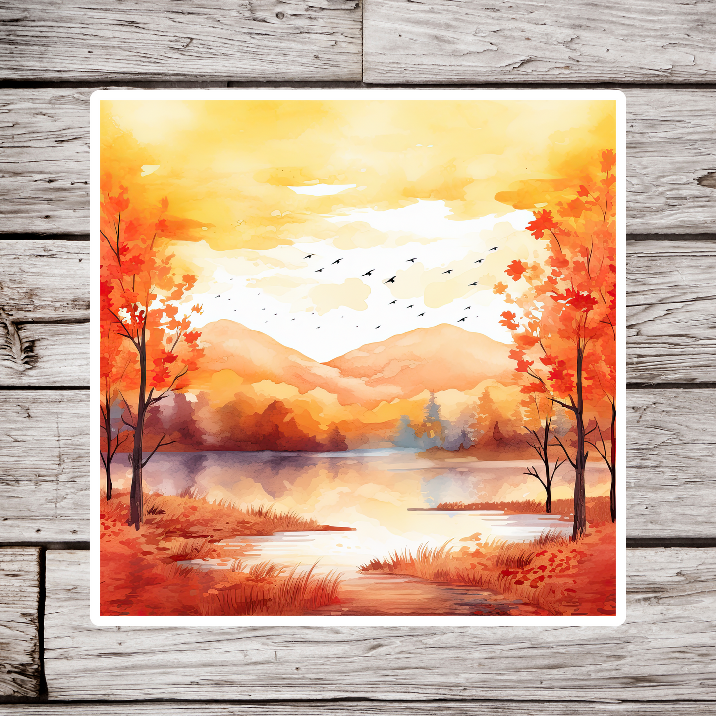 Fall Landscape Sticker