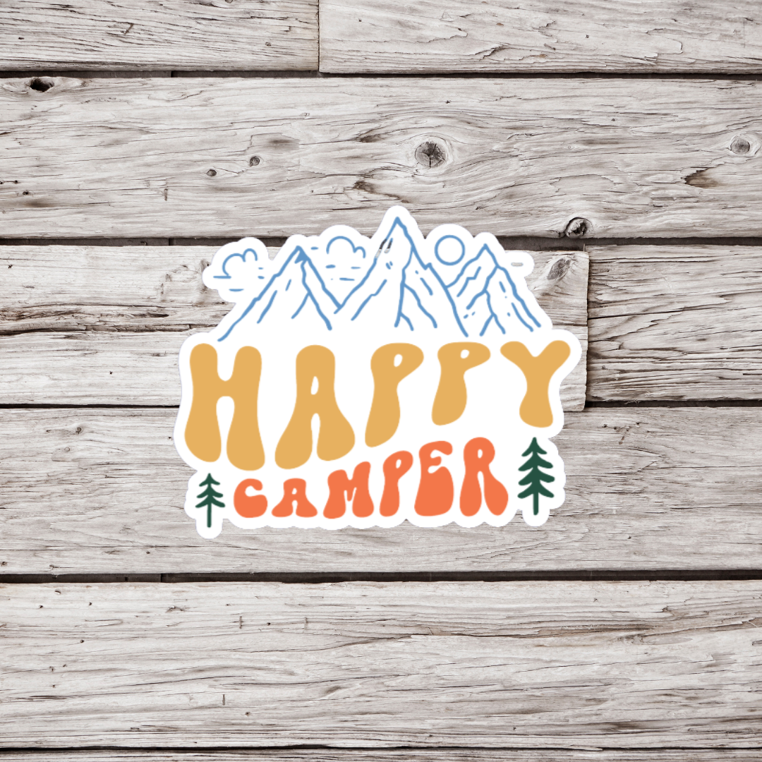 Happy Camper Sticker