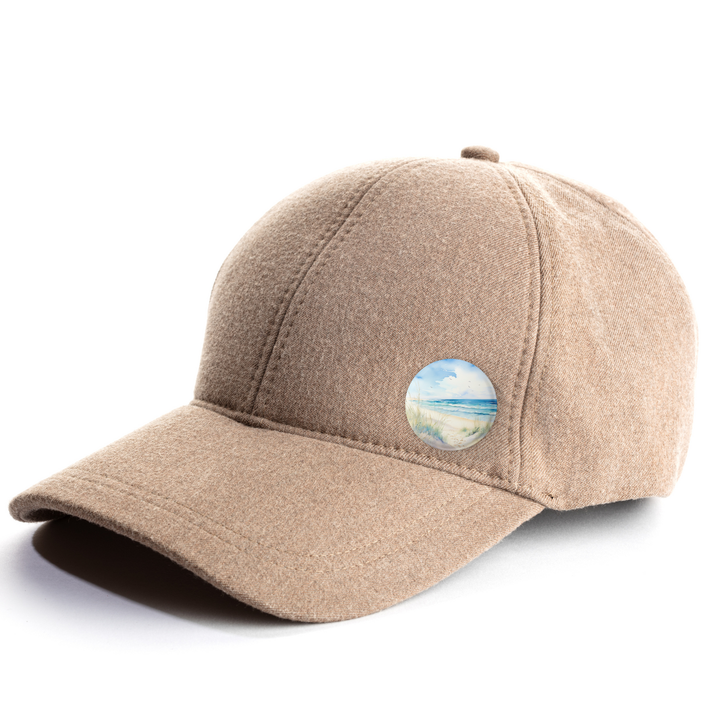 Costal Beach 1 Pin Back Button, Magnet, Keychain