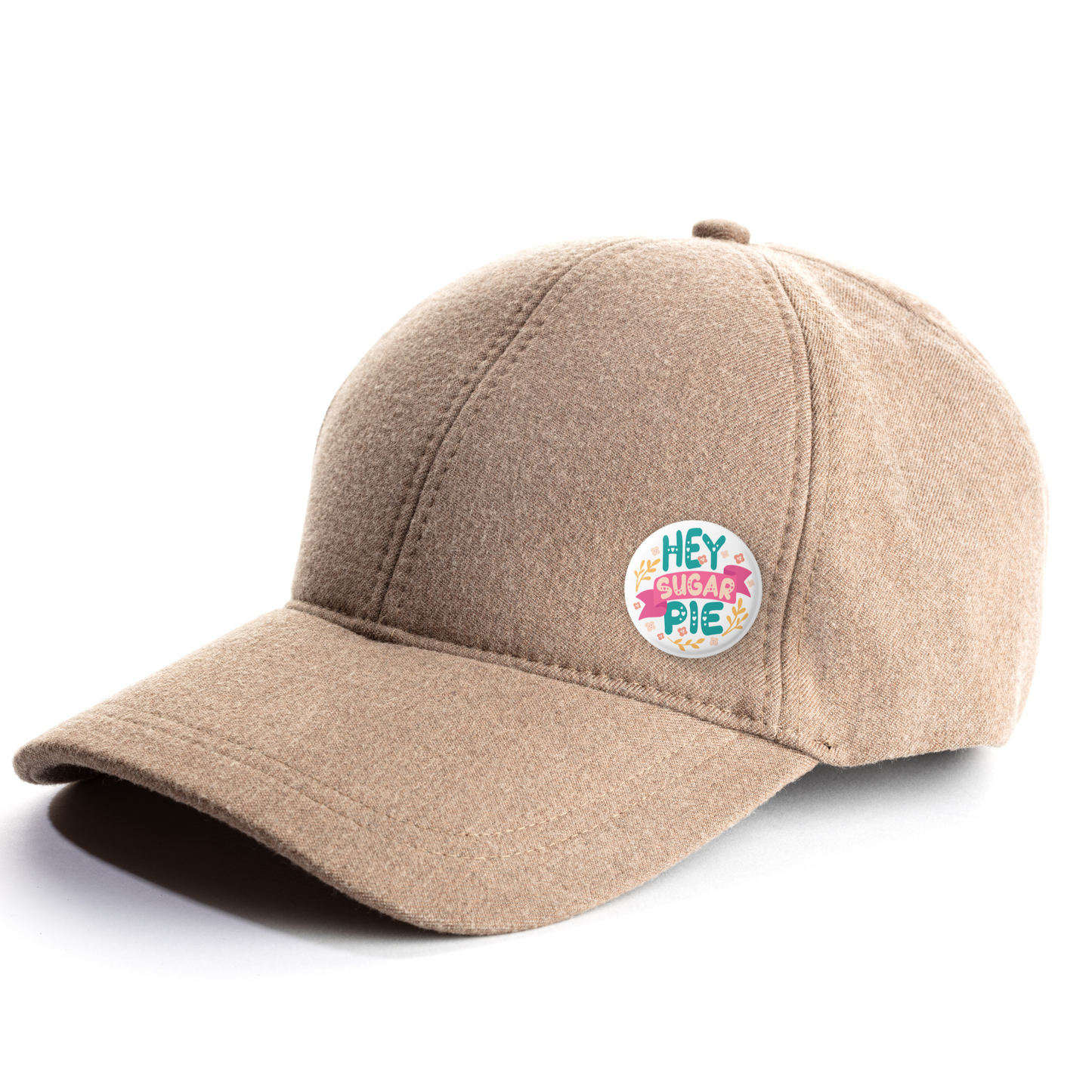 Hey Sugar Pie Pin Back Button, Magnet, Keychain