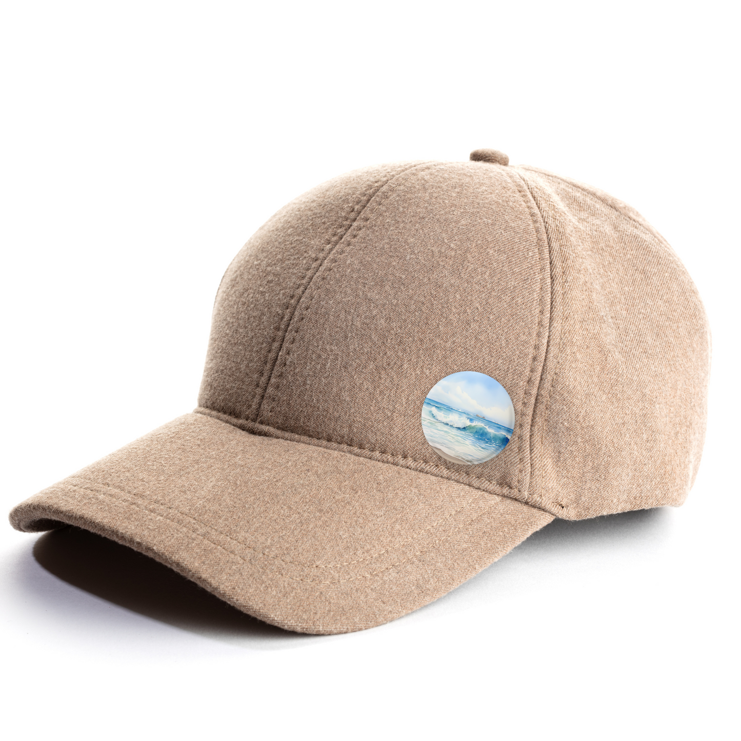 Beach 1 Pin Back Button, Magnet, Keychain