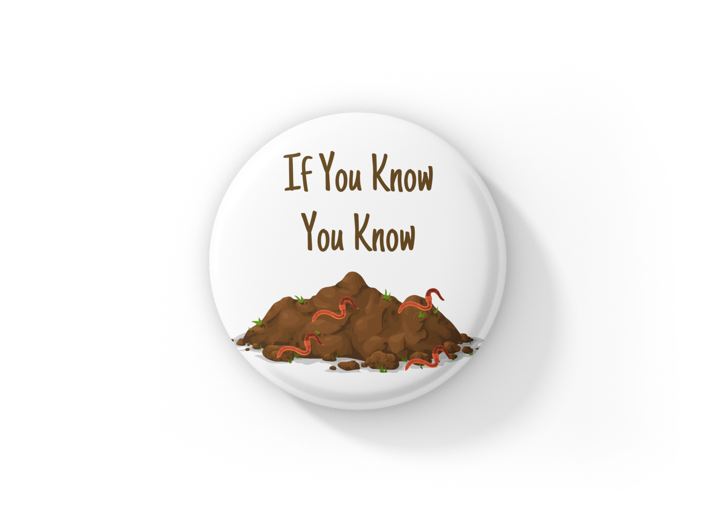 If You Know You Know Pin Back Button, Magnet, Keychain