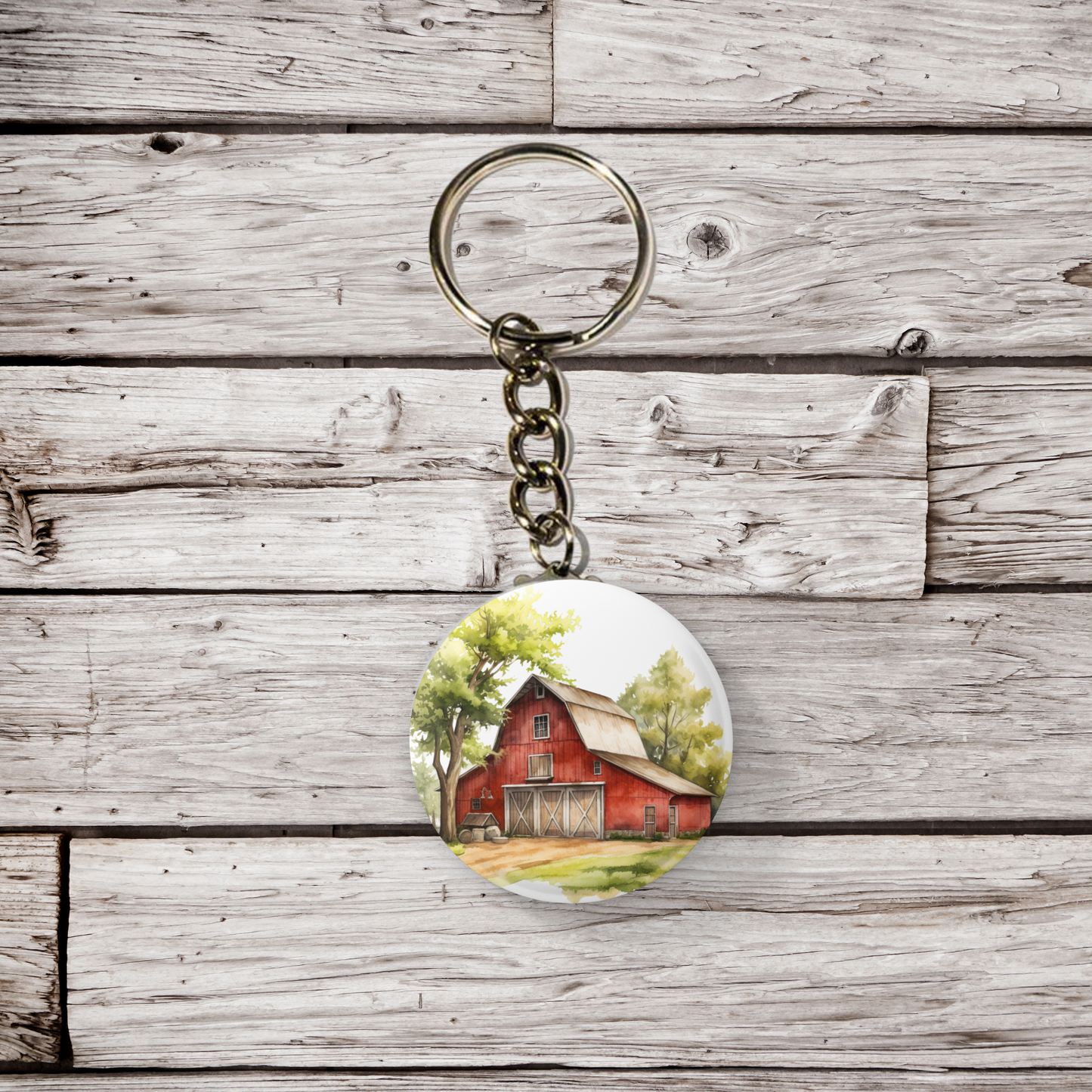 Farm 5 Pin Back Button, Magnet, Keychain