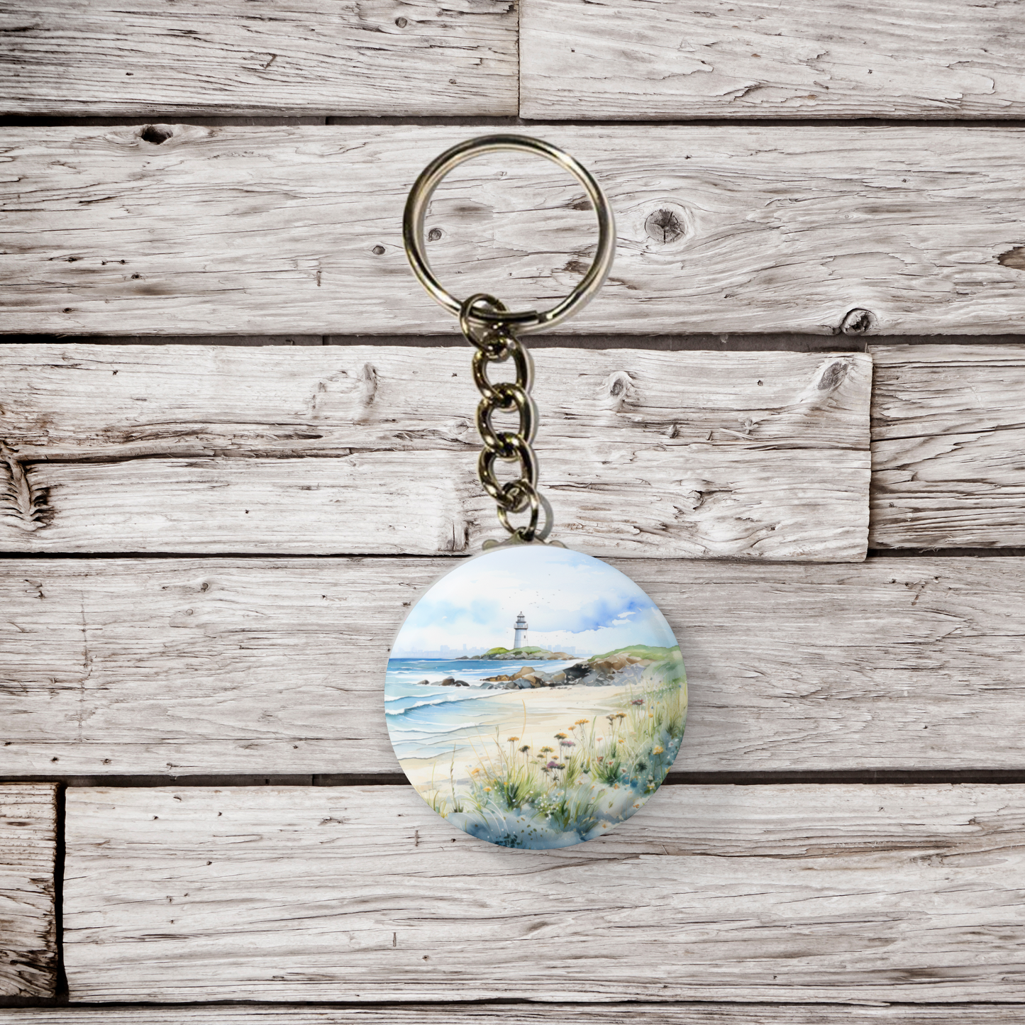 Costal Beach 5 Pin Back Button, Magnet, Keychain