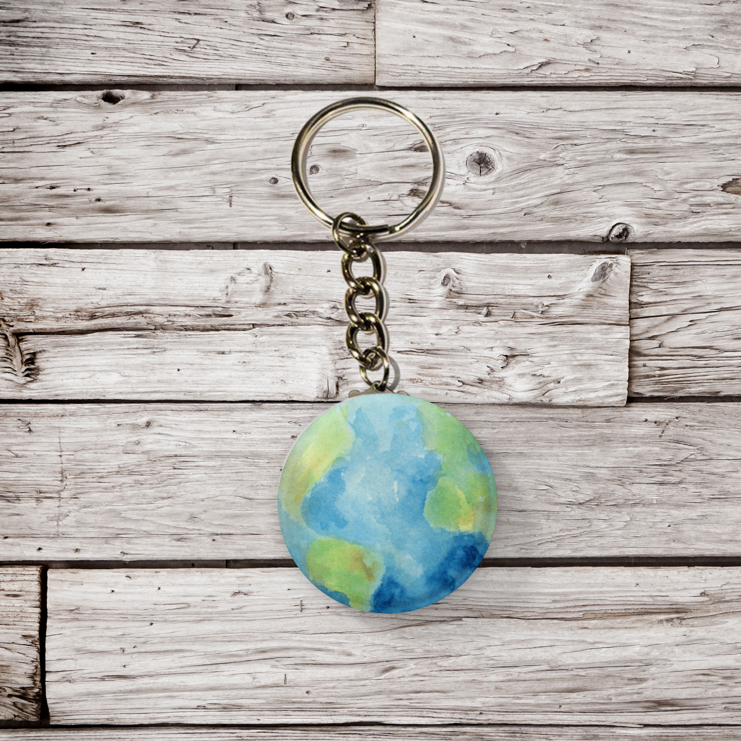 Earth Pin Back Button, Magnet, Keychain