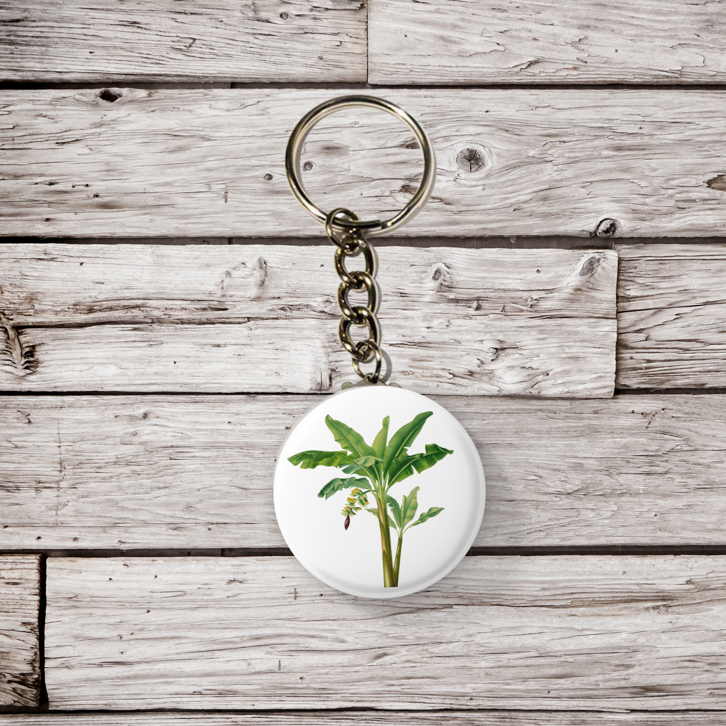 Banana Tree Pin Back Button, Magnet, Keychain