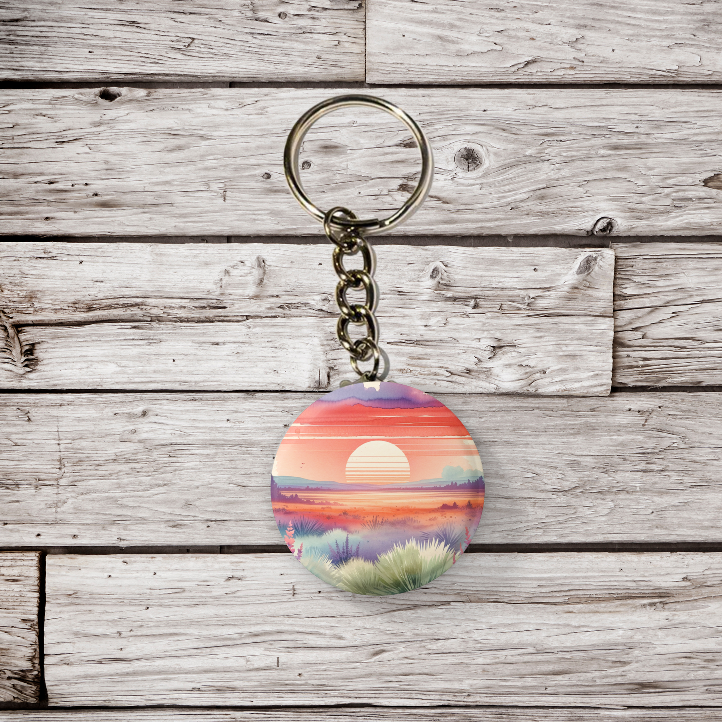 Southwest Desert 5 Pin Pin Back Button, Magnet, Keychain
