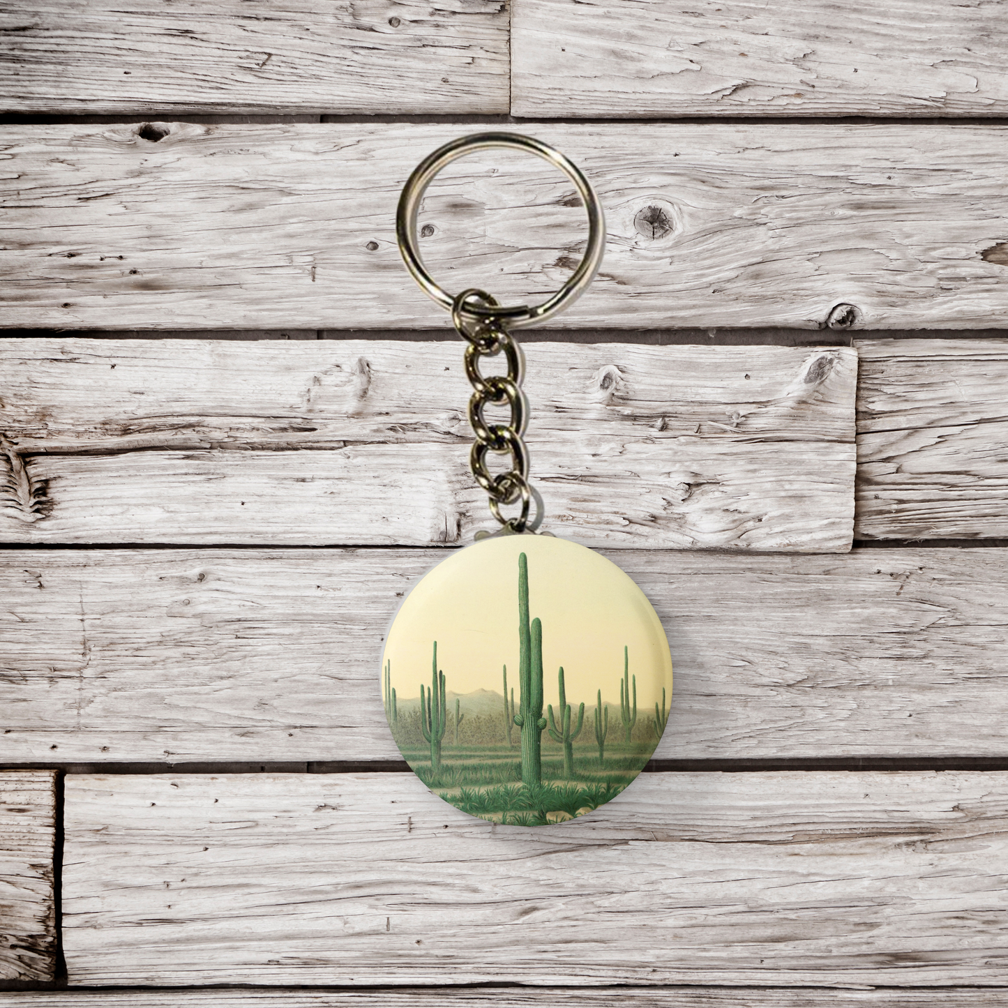 Saguaro Cactus Pin Back Button, Magnet, Keychain