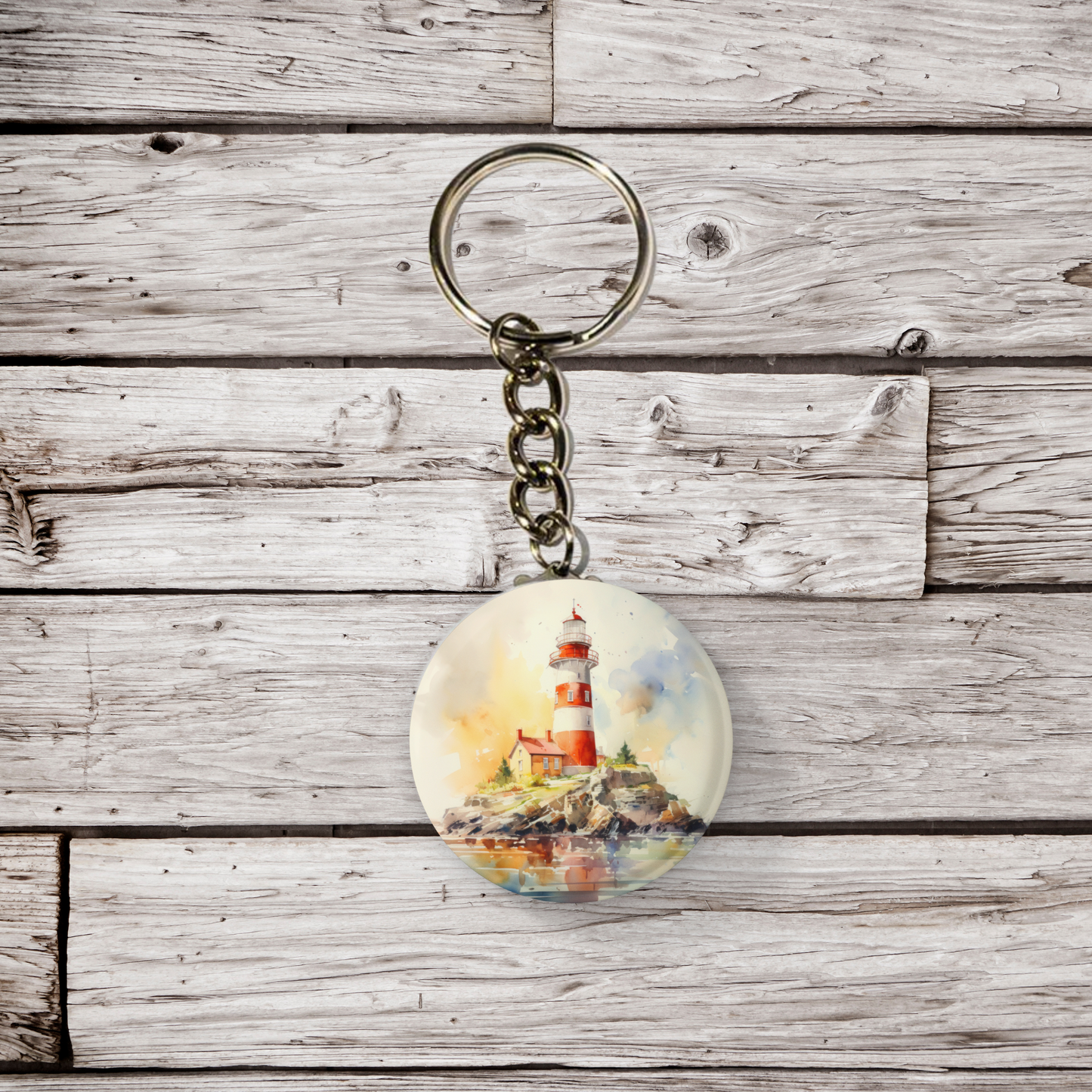 Lighthouse 4 Pin Back Button, Magnet, Keychain