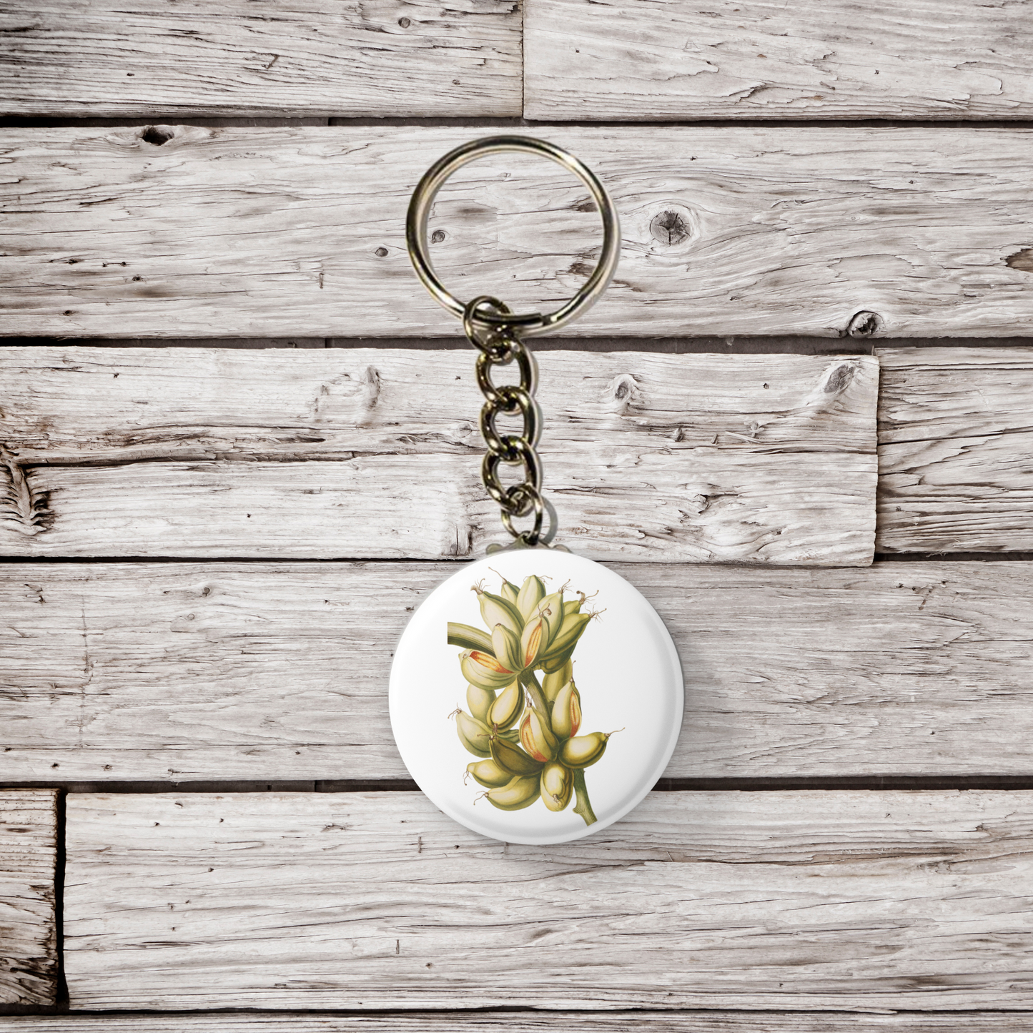 Banana Pin Back Button, Magnet, Keychain
