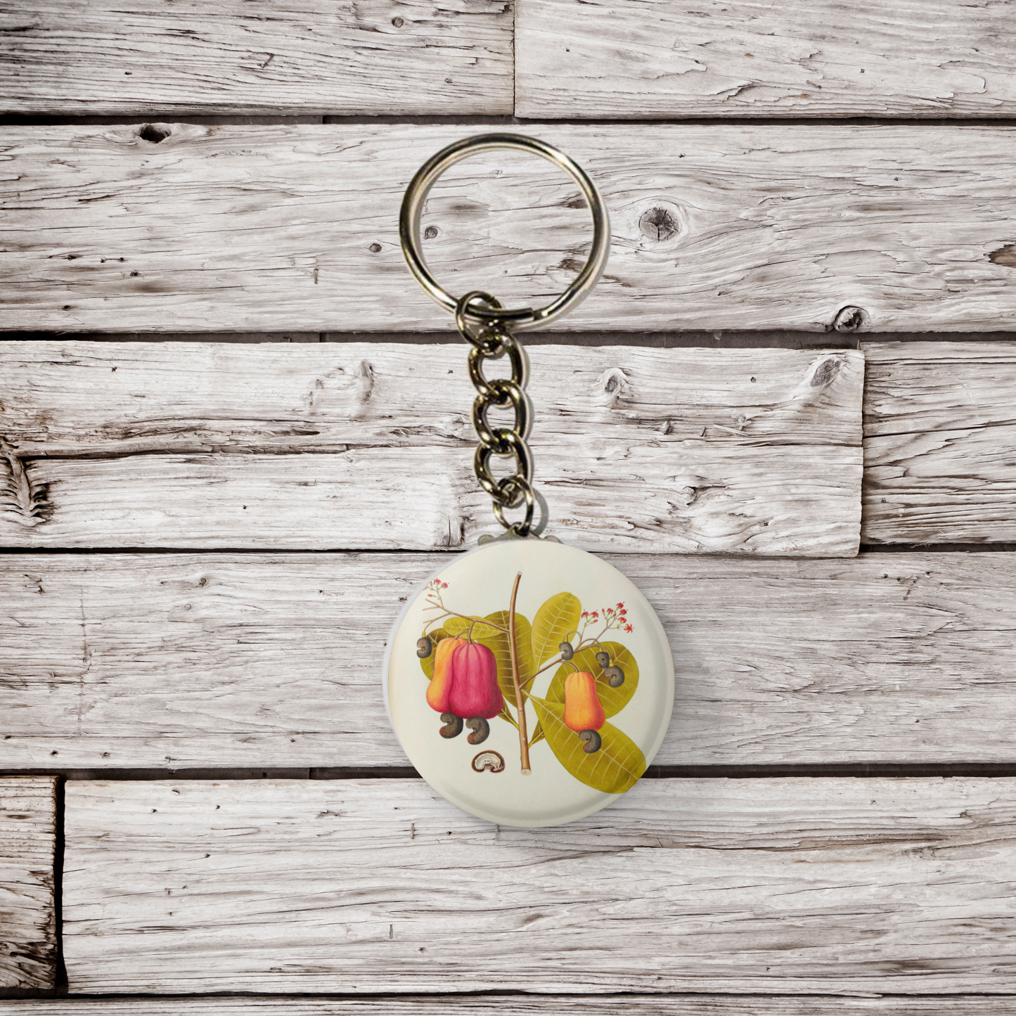 Cashew Plant Pin Back Button, Magnet, Keychain