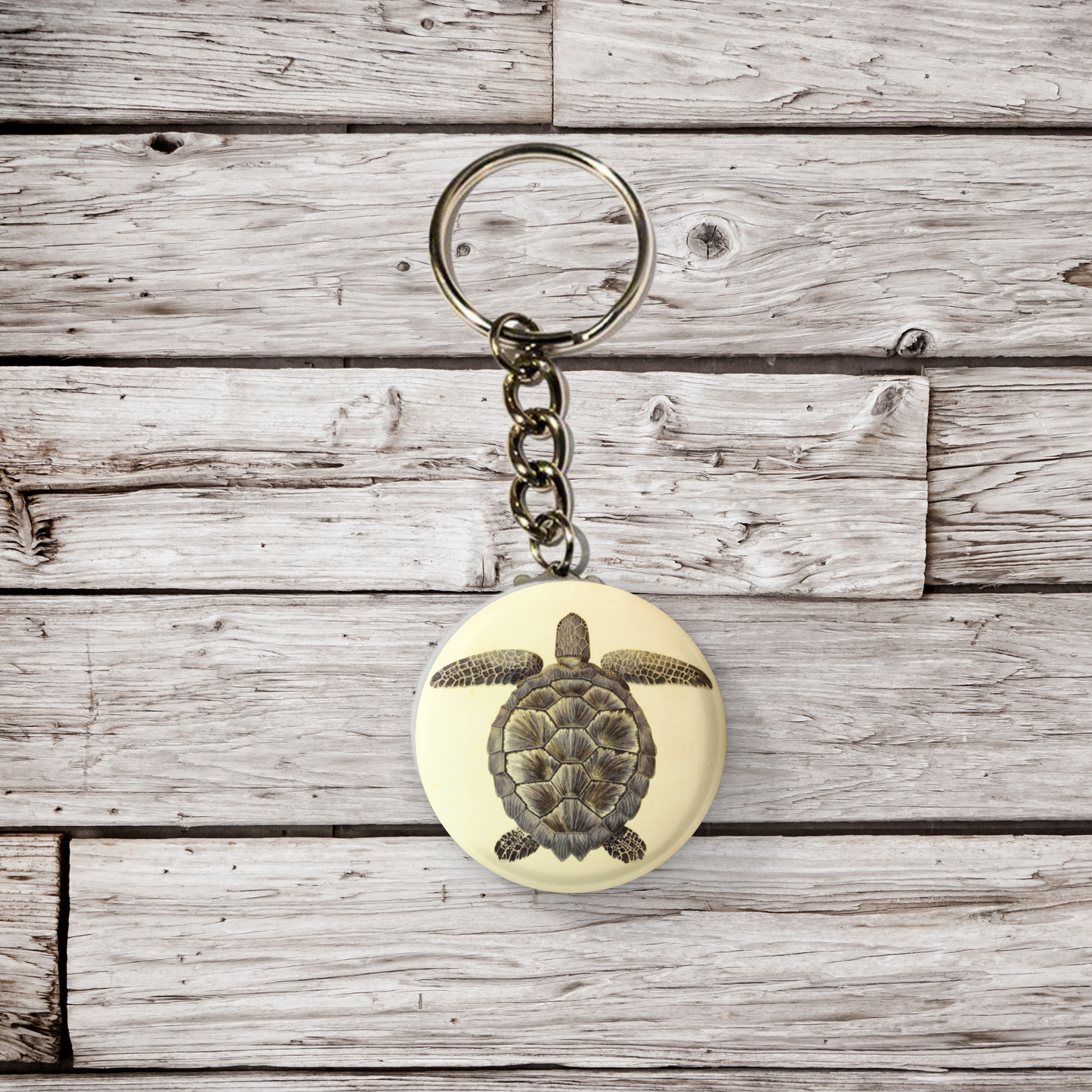 Sea Turtle Pin Back Button, Magnet, Keychain