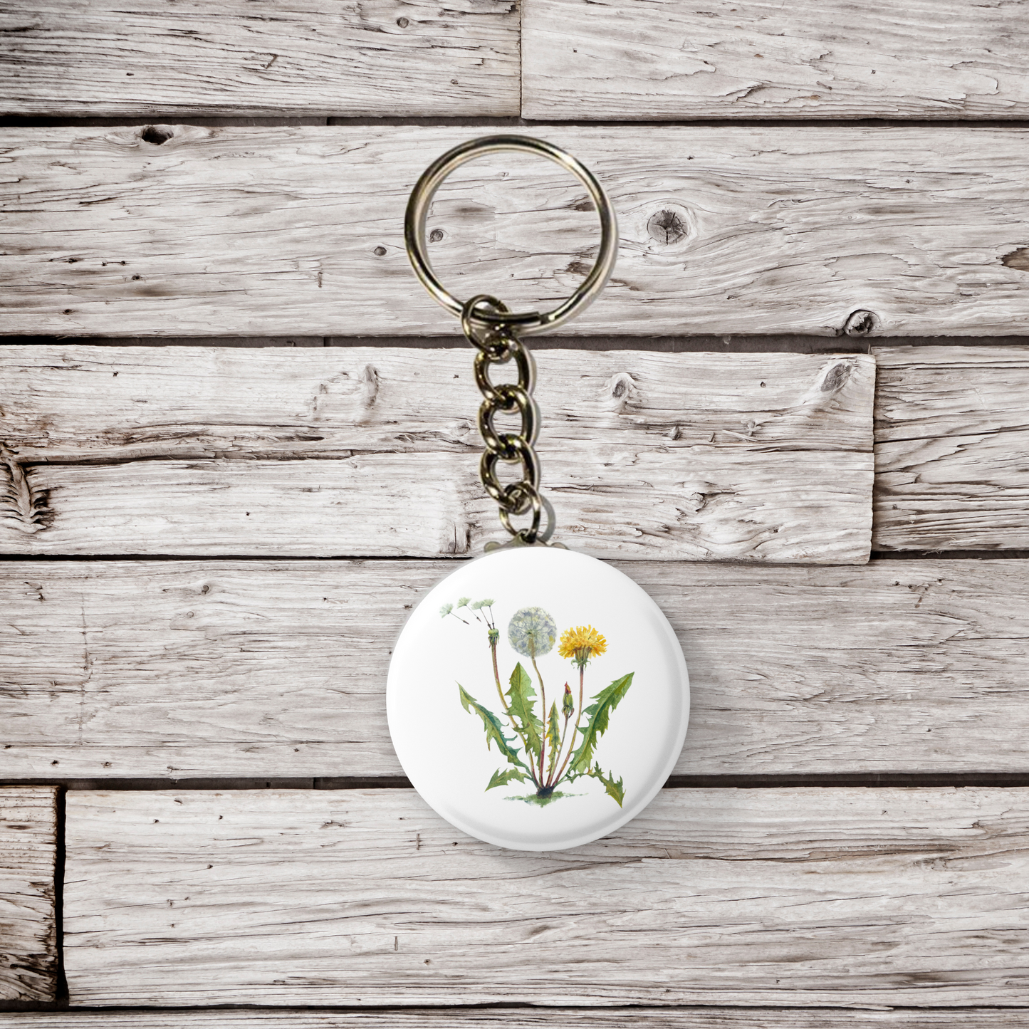 Dandelion Pin Back Button, Magnet, Keychain