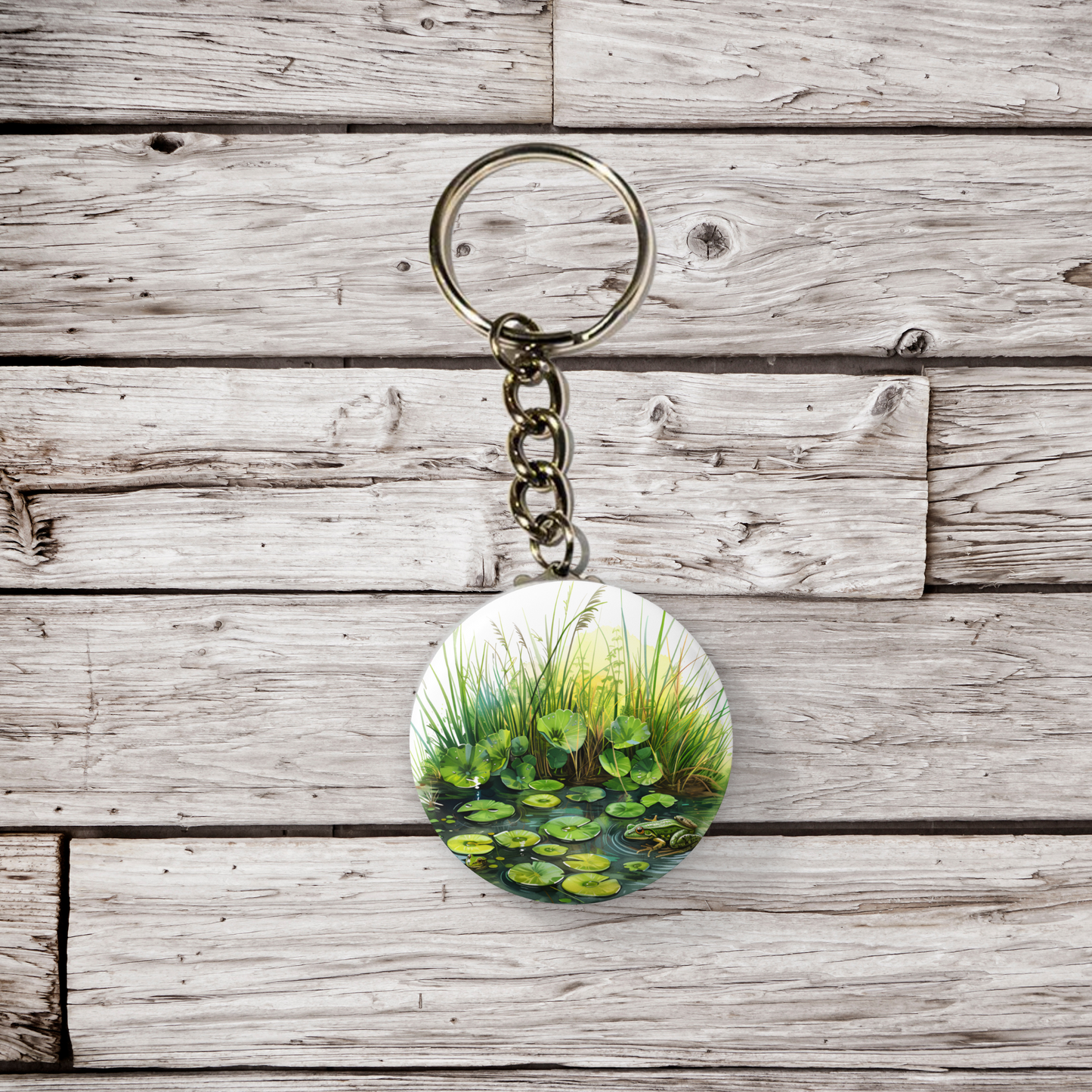 Frog Pond Pin Back Button, Magnet, Keychain