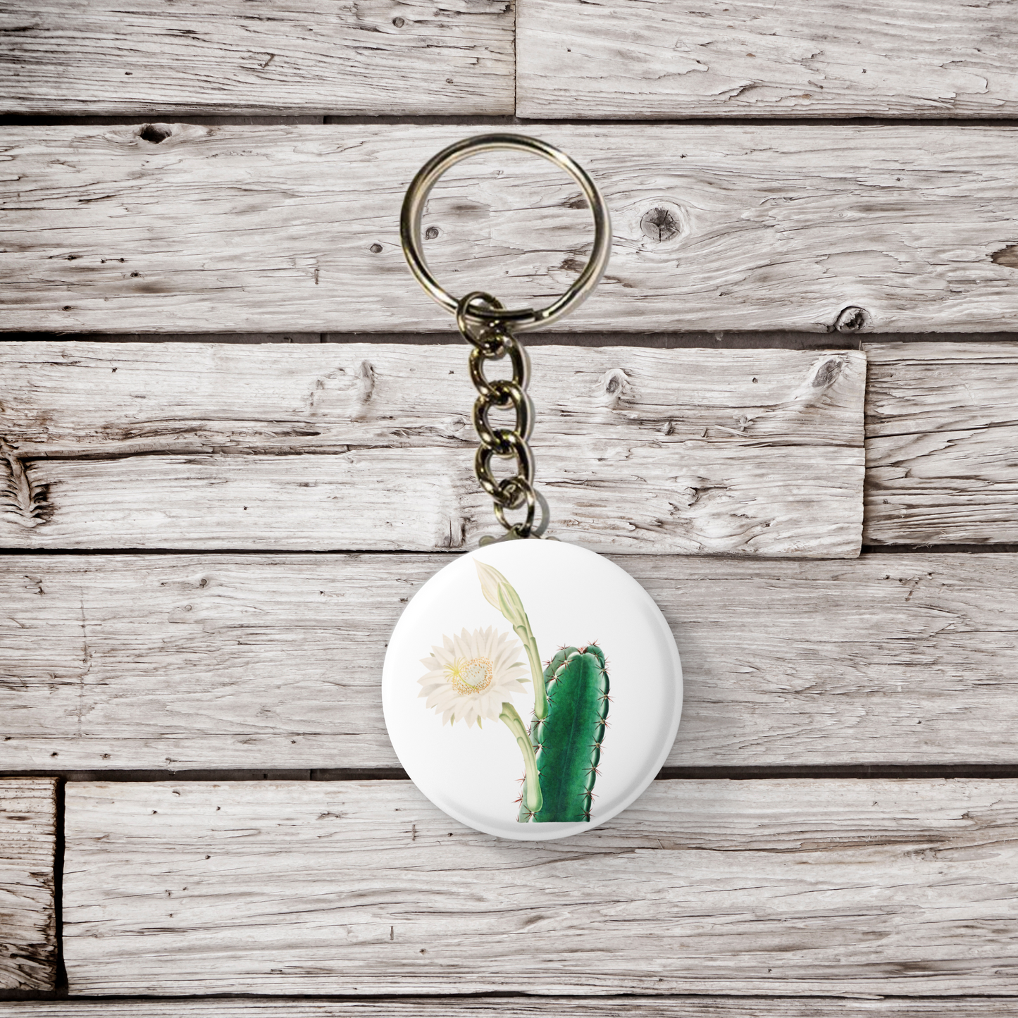 Cactus Pin Back Button, Magnet, Keychain