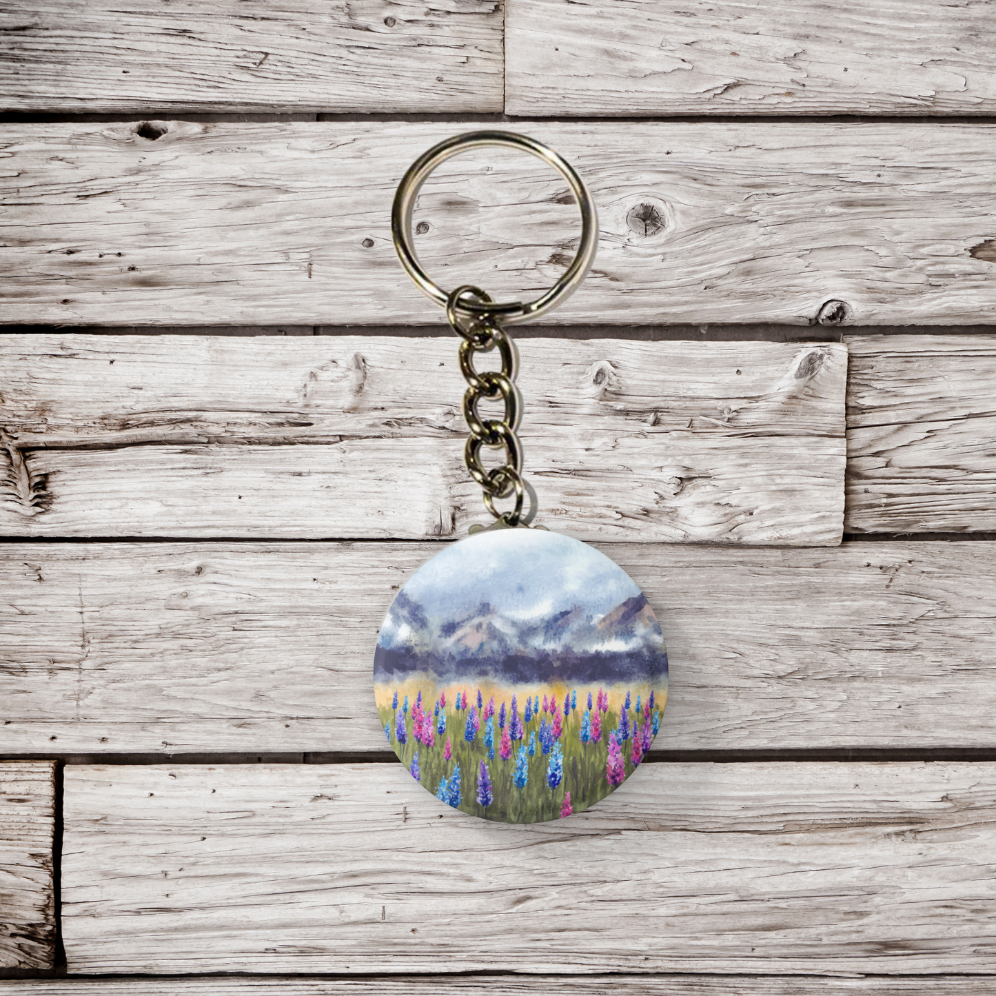 Wildflower Field 5 Pin Pin Back Button, Magnet, Keychain