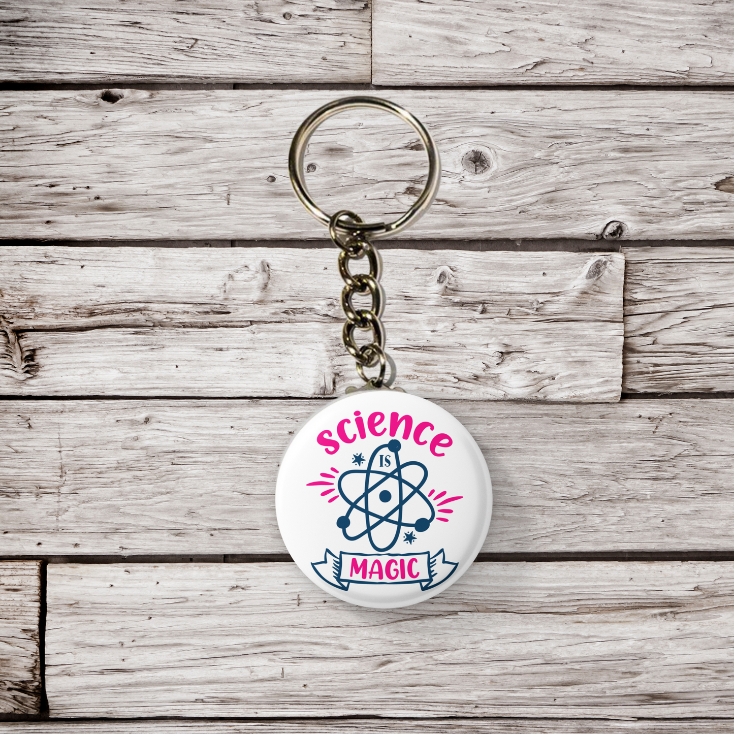 Science Is Magic Pin Back Button, Magnet, Keychain