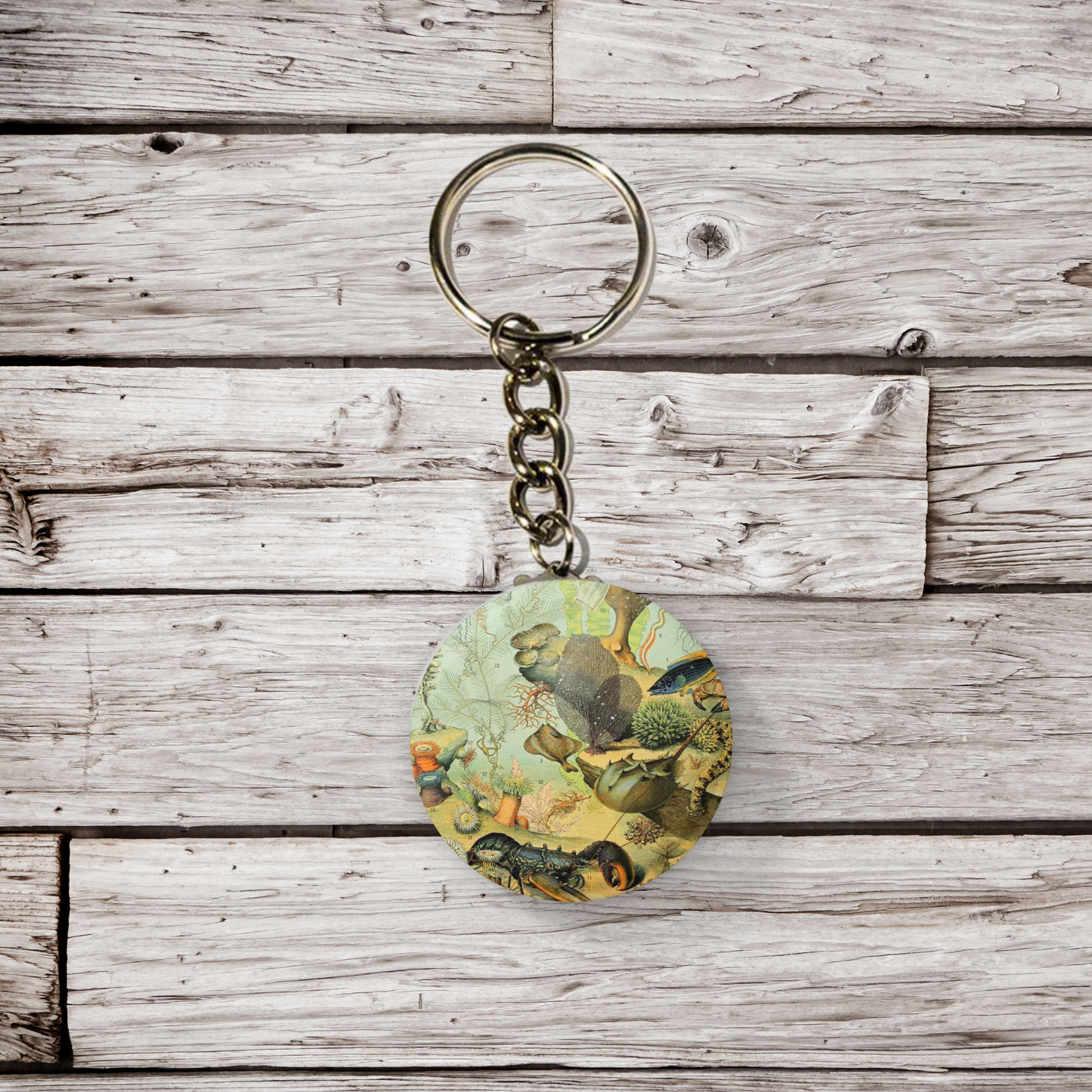 Ocean Pin Back Button, Magnet, Keychain