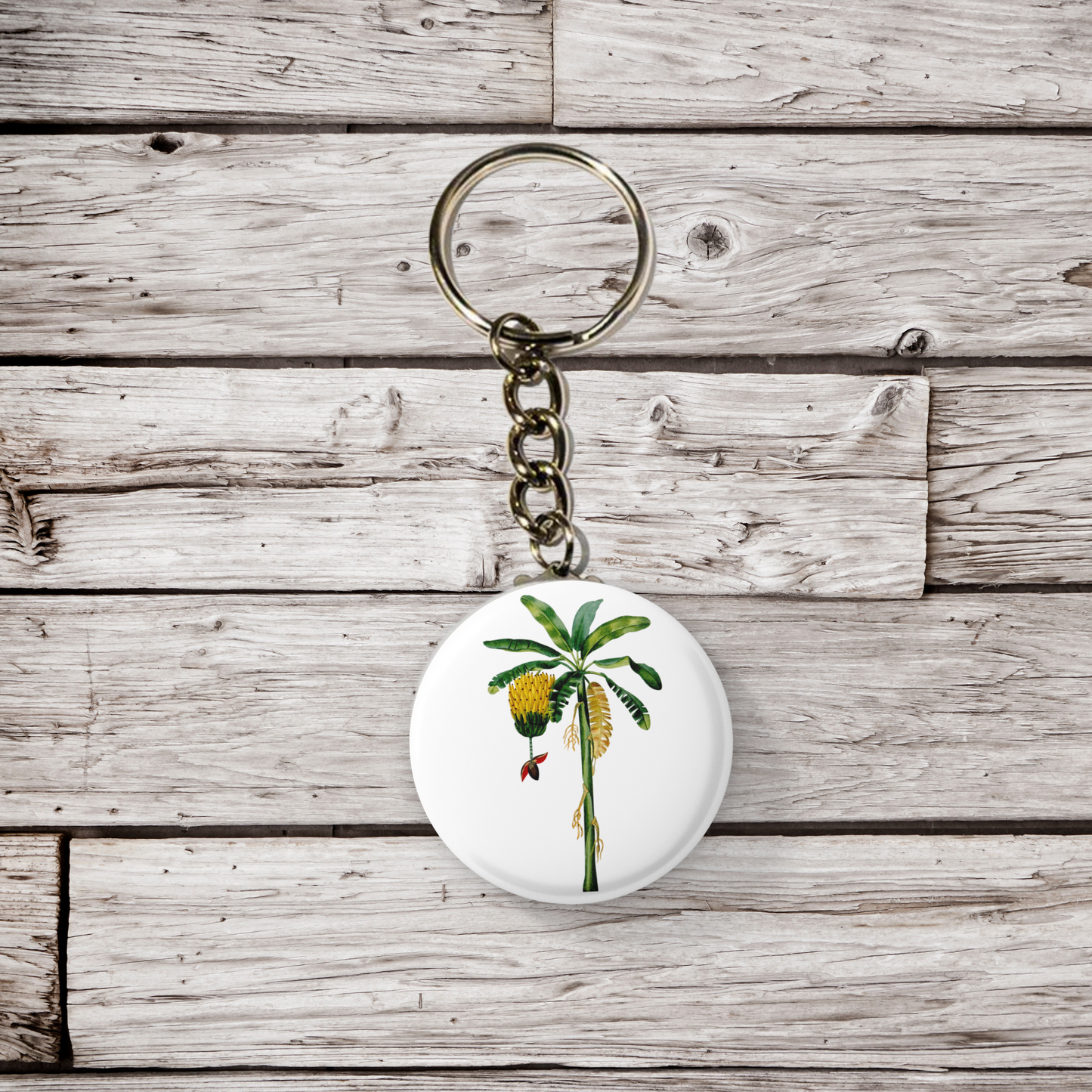 Banana Tree Pin Back Button, Magnet, Keychain