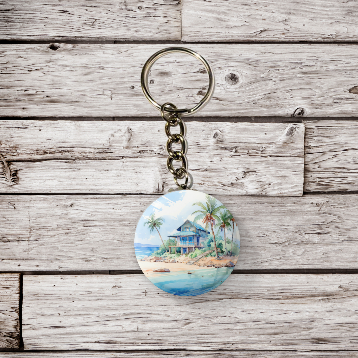Costal Beach 6 Pin Back Button, Magnet, Keychain