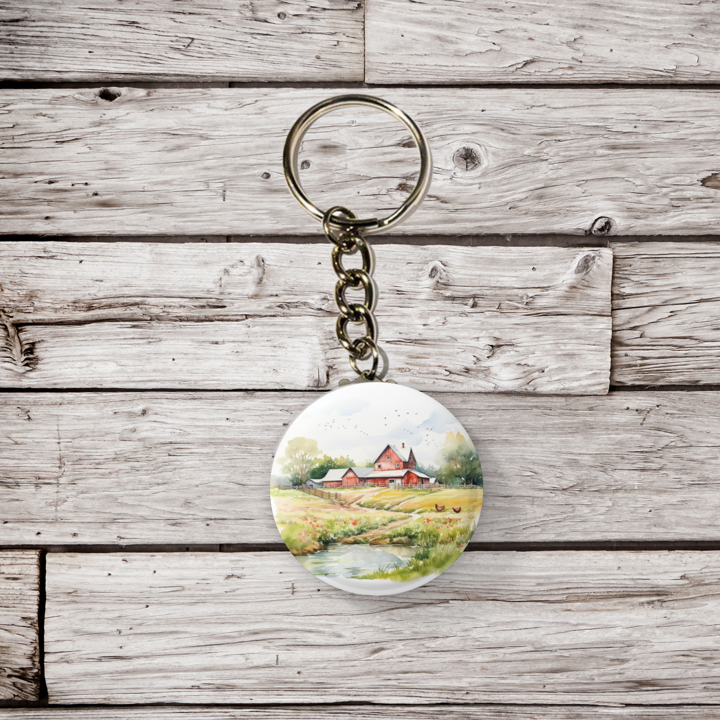 Farm 6 Pin Back Button, Magnet, Keychain