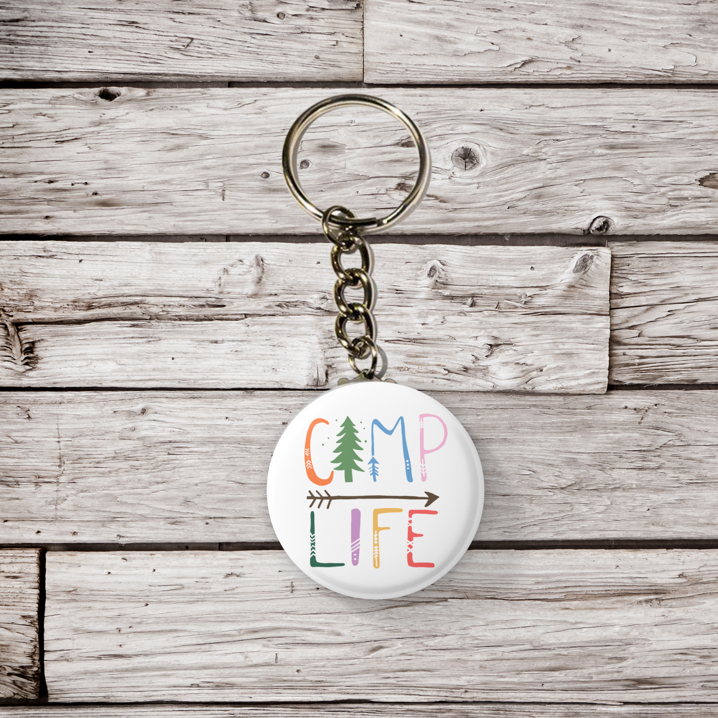 Camp Life Pin Back Button, Magnet, Keychain