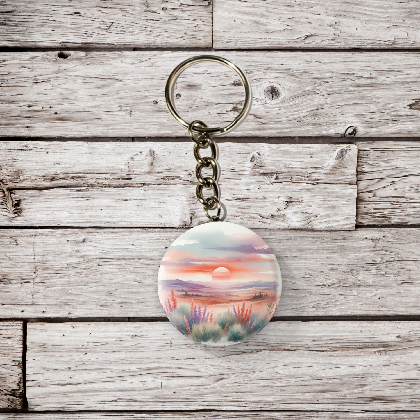 Southwest Desert Pin Pin Back Button, Magnet, Keychain