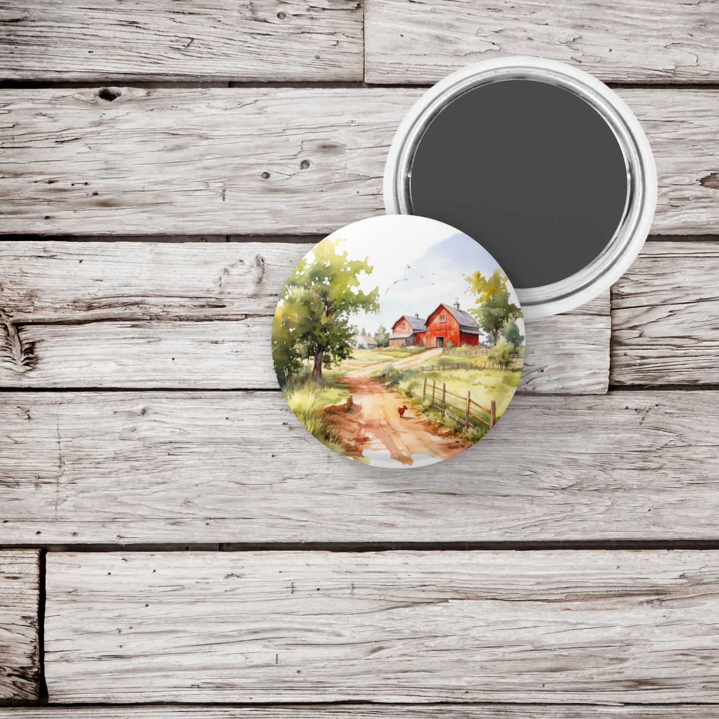 Farm 1 Pin Back Button, Magnet, Keychain