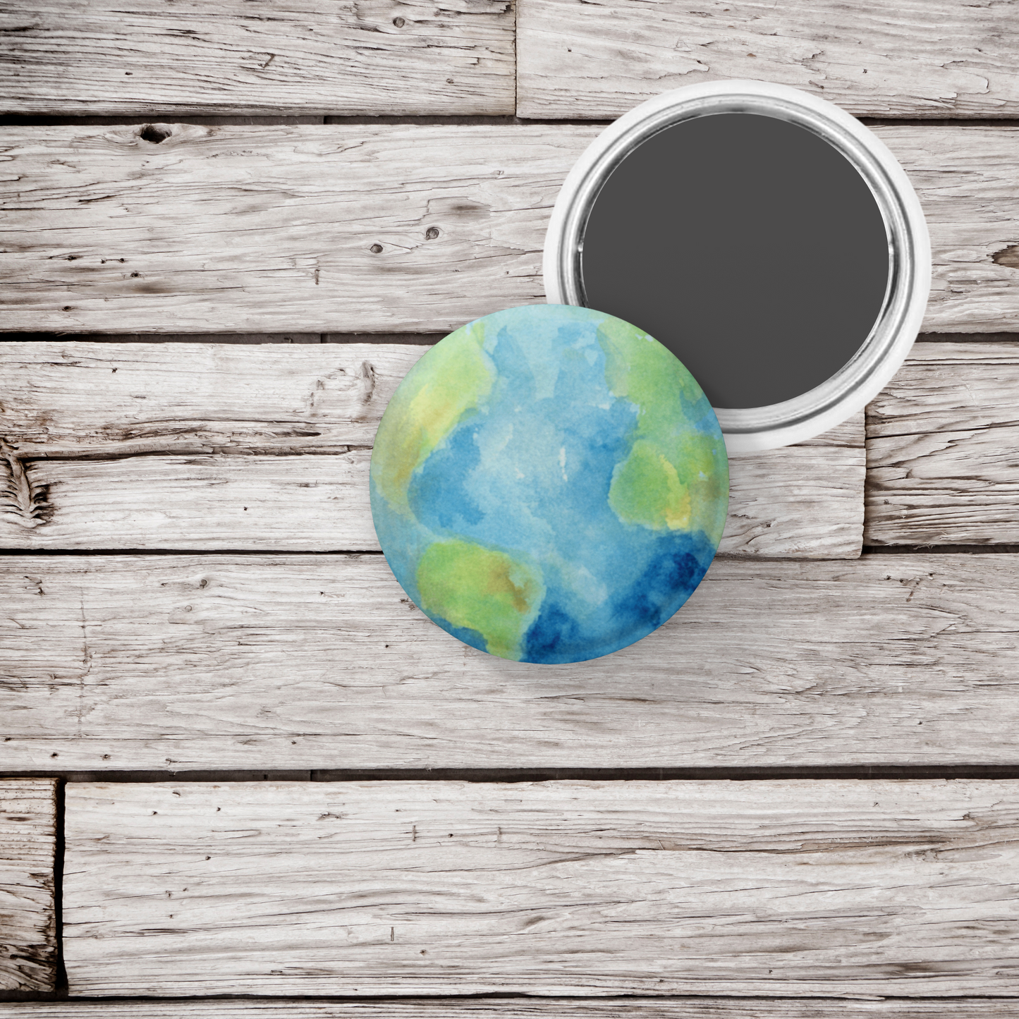 Earth Pin Back Button, Magnet, Keychain