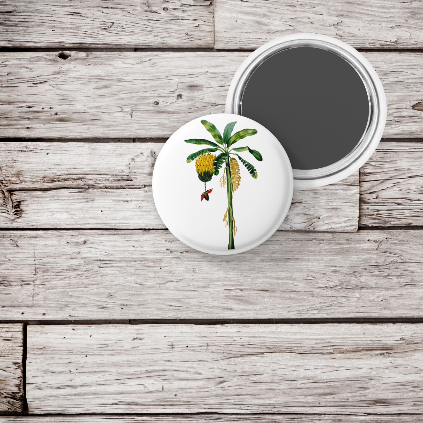Banana Tree Pin Back Button, Magnet, Keychain