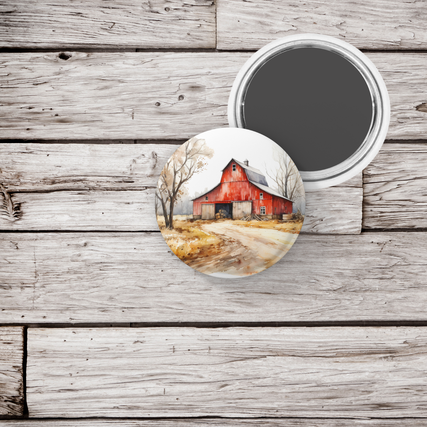 Farm 4 Pin Back Button, Magnet, Keychain