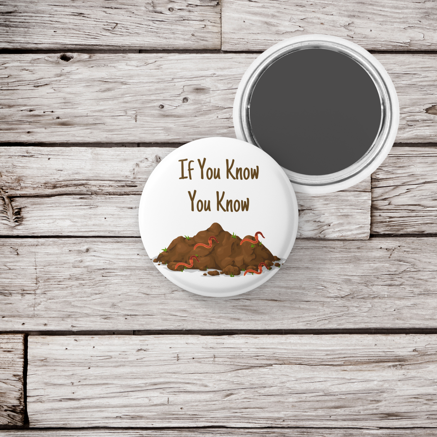 If You Know You Know Pin Back Button, Magnet, Keychain