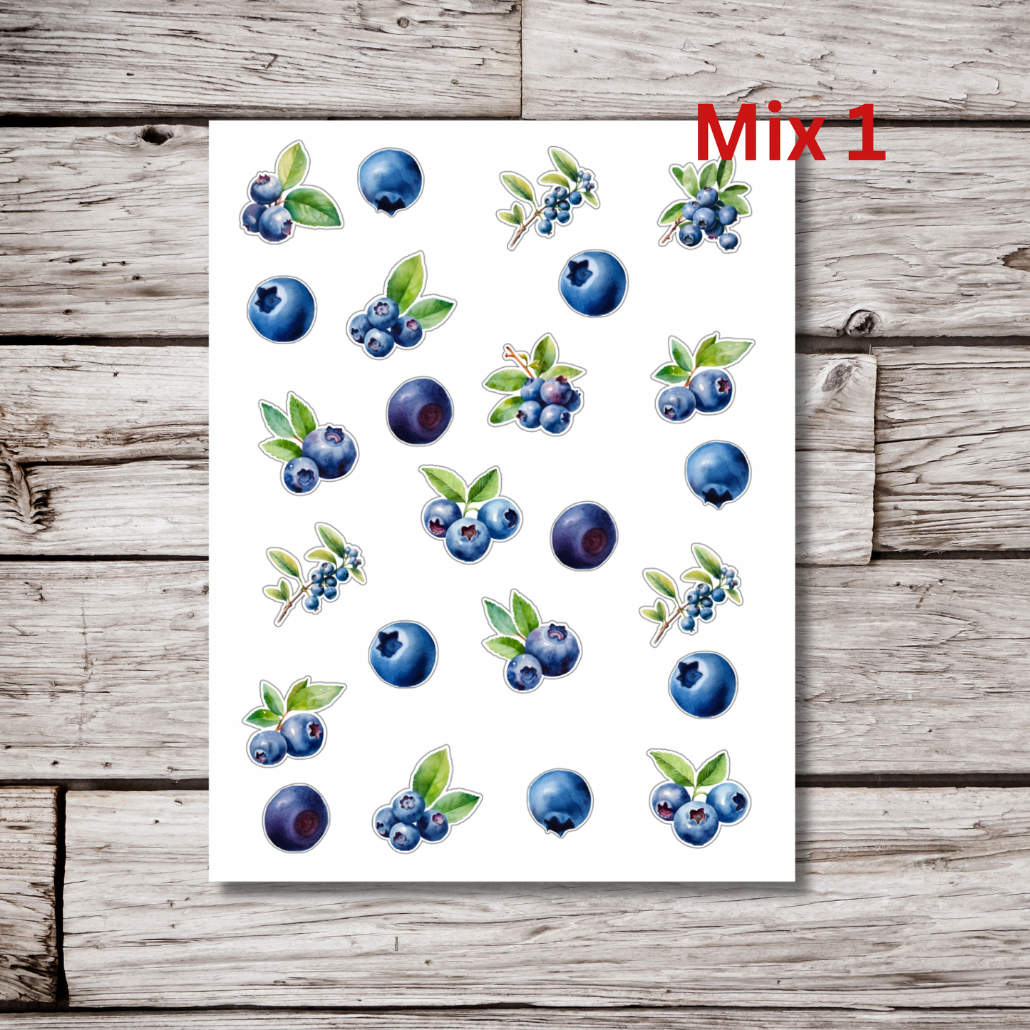 Blueberry Sticker Sheet
