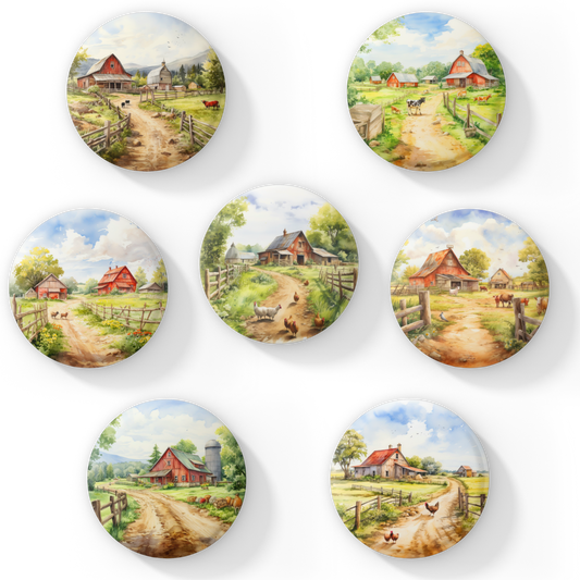 Farm Landscape Pins Mix