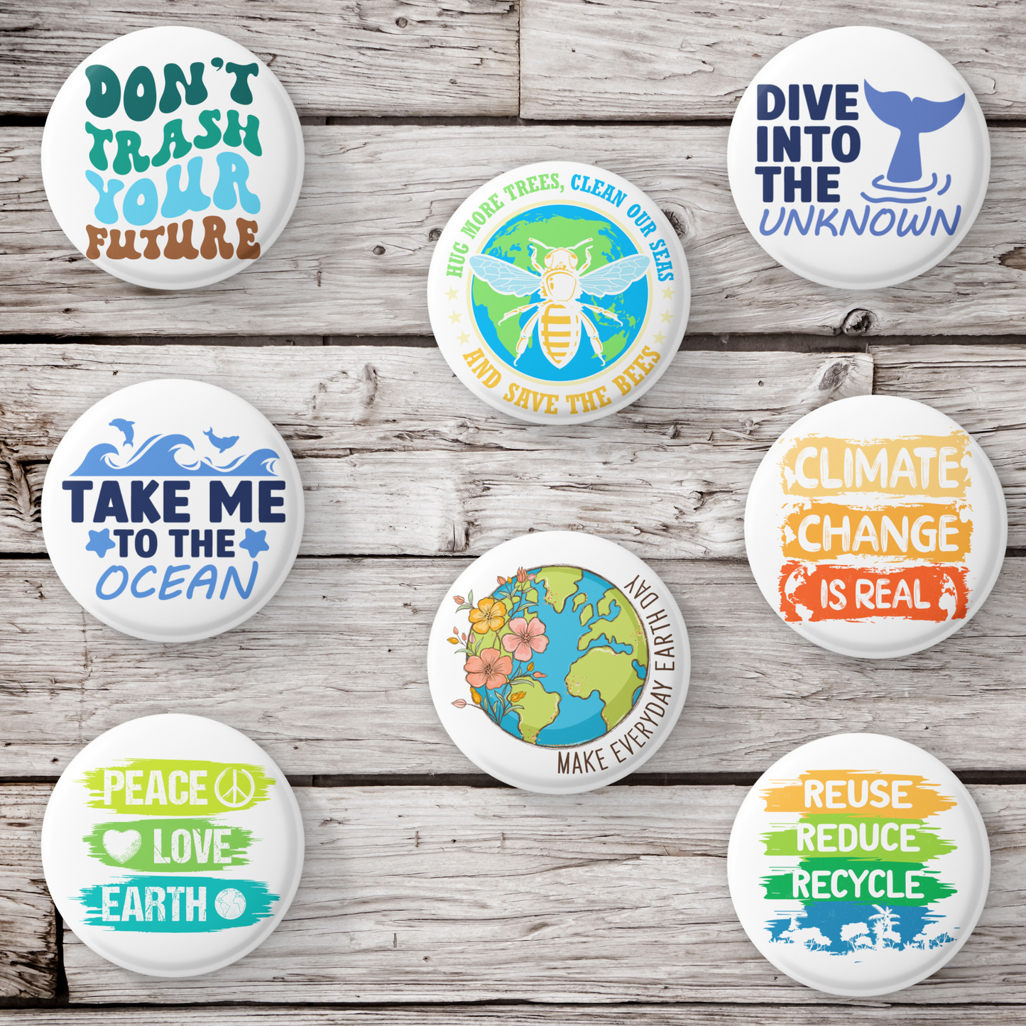 Earth Day Pins Mix