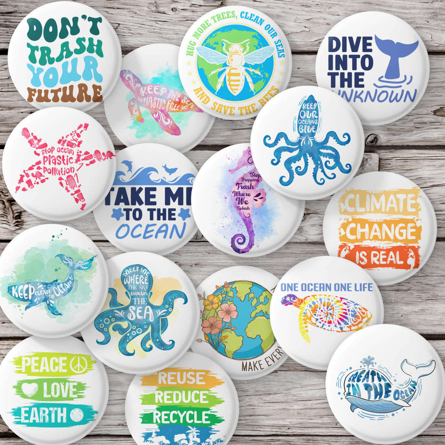 Environmental Earth Pins Mix