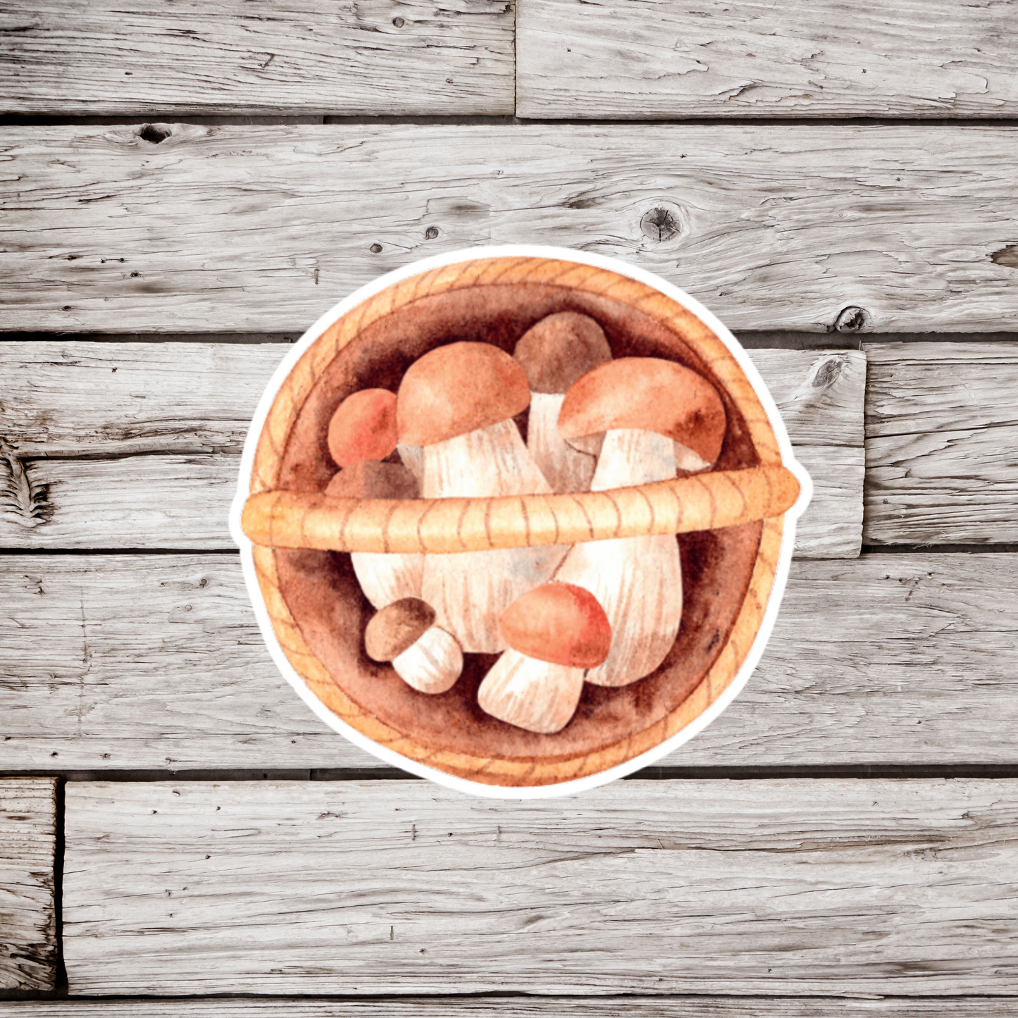 Basket of Mushroom Sticker