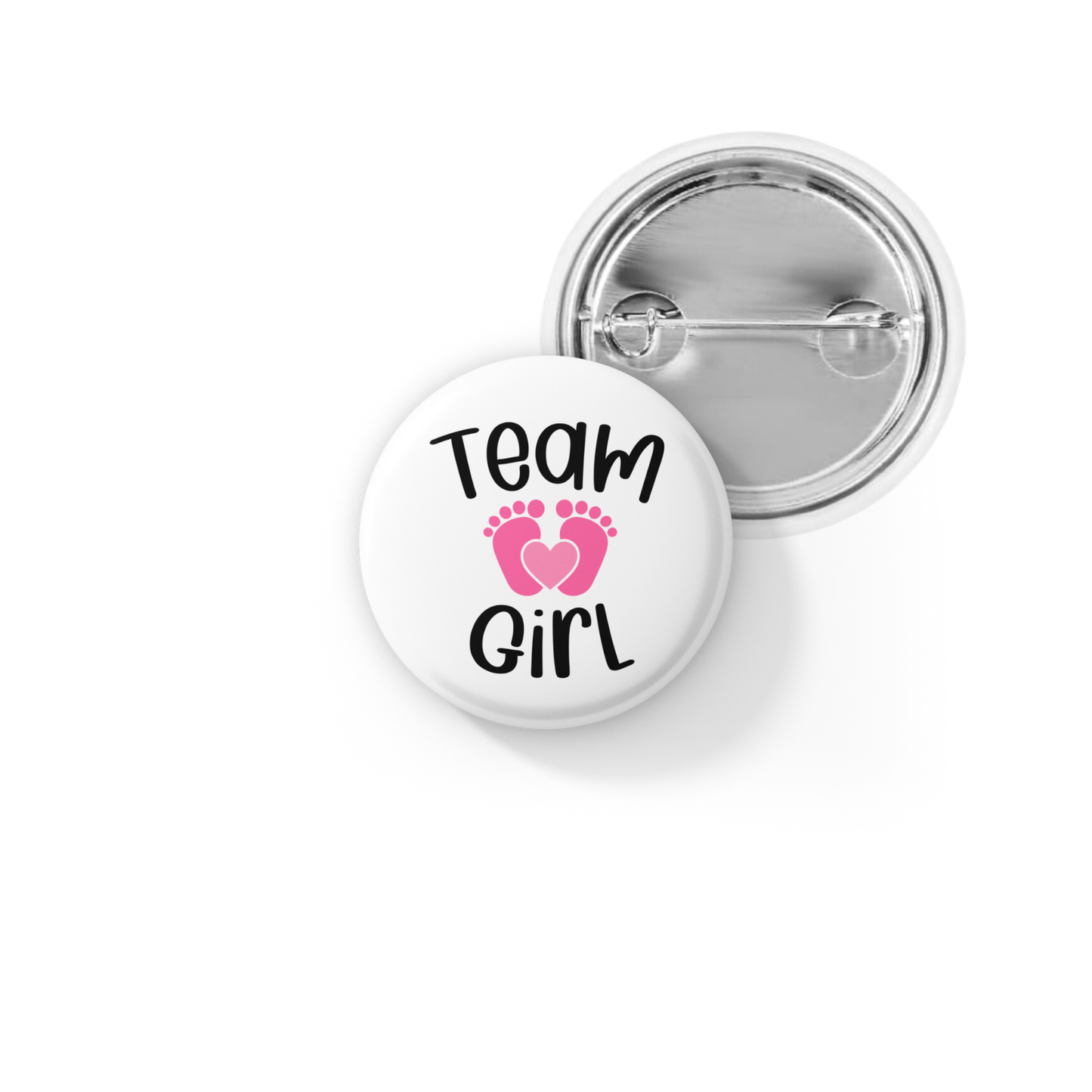 Team Girl Pin Back Button, Magnet