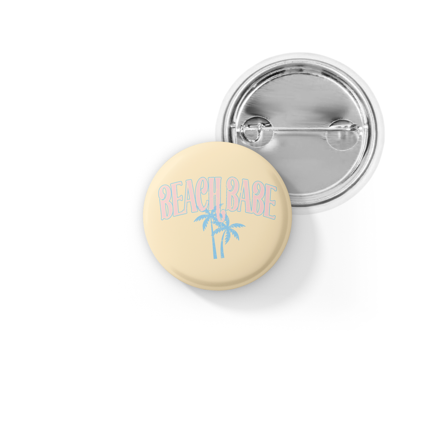 Beach Babe Pin Back Button, Magnet