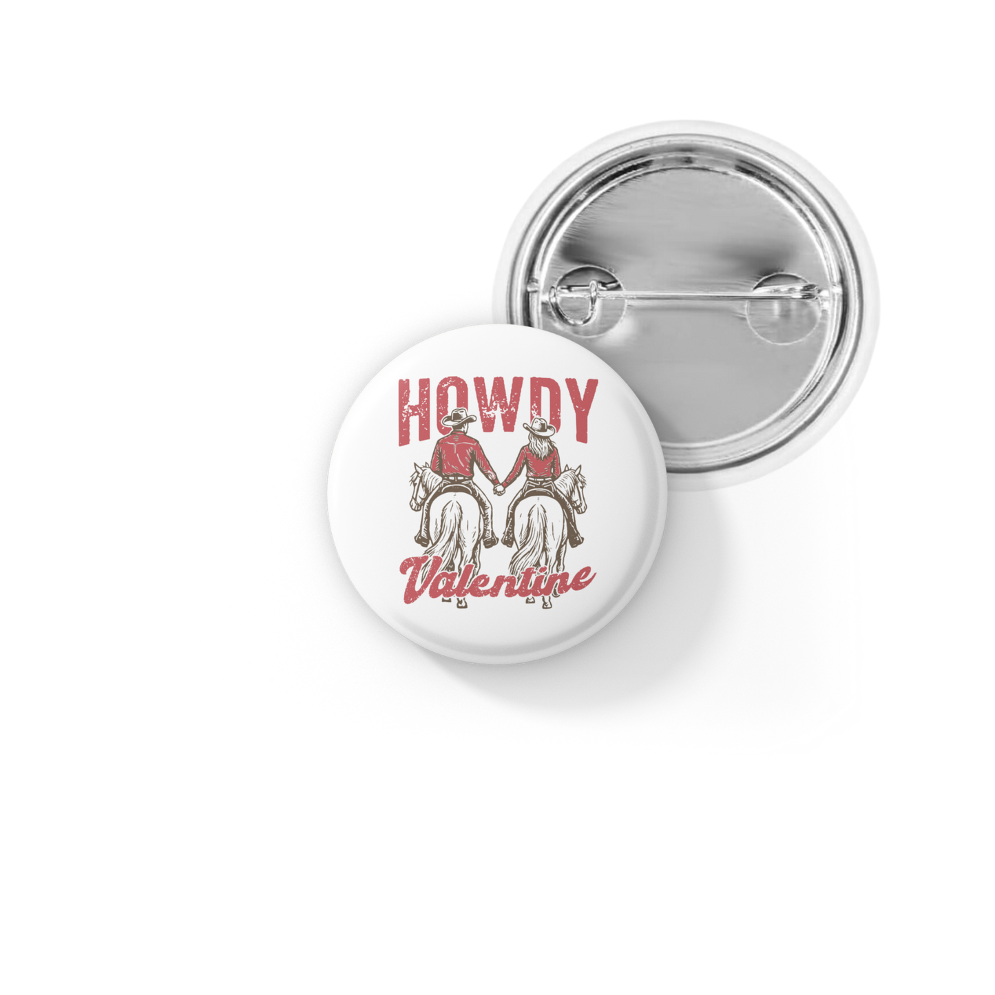 Howdy Valentine Pin Back Button, Magnet