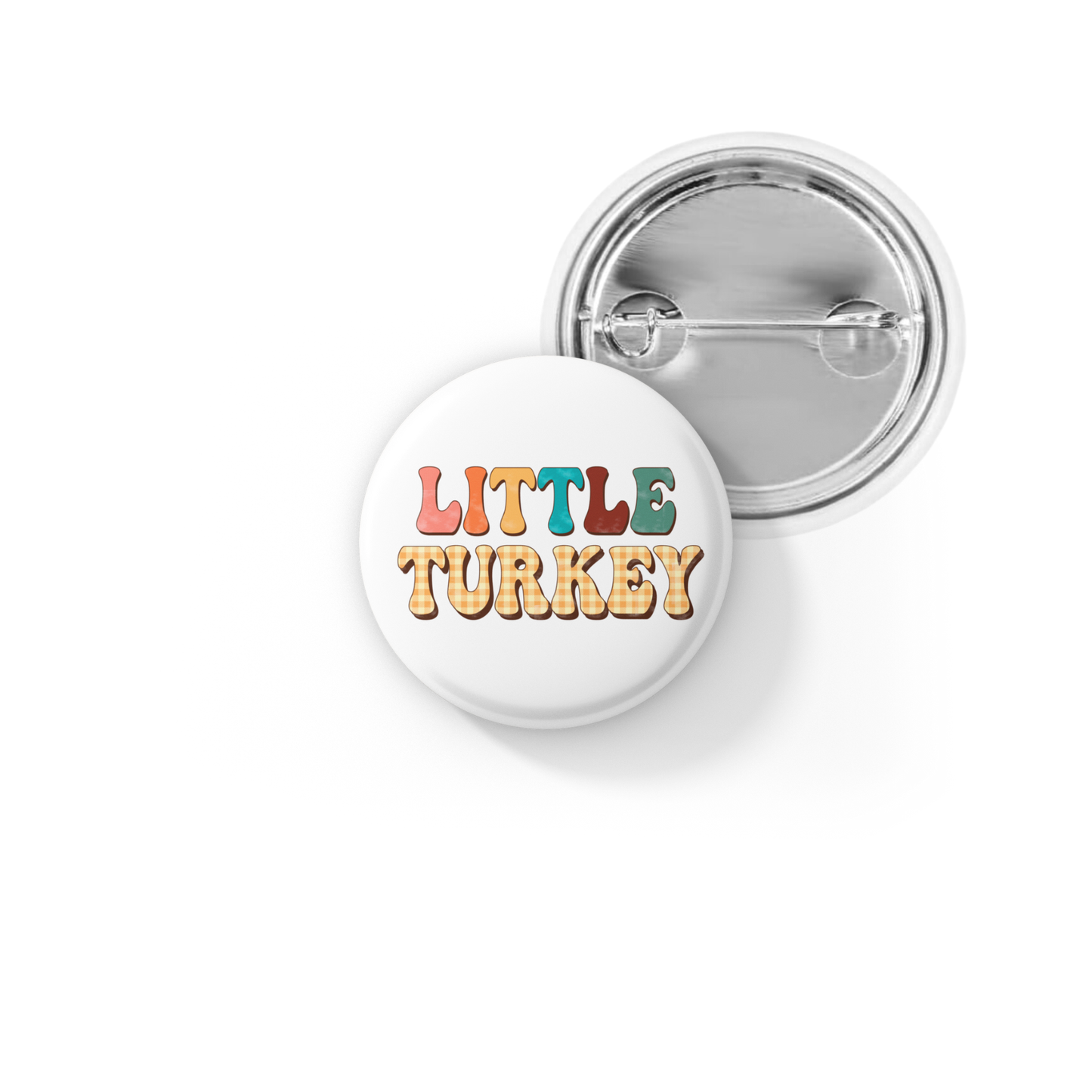 Little Turkey Pin Back Button, Magnet