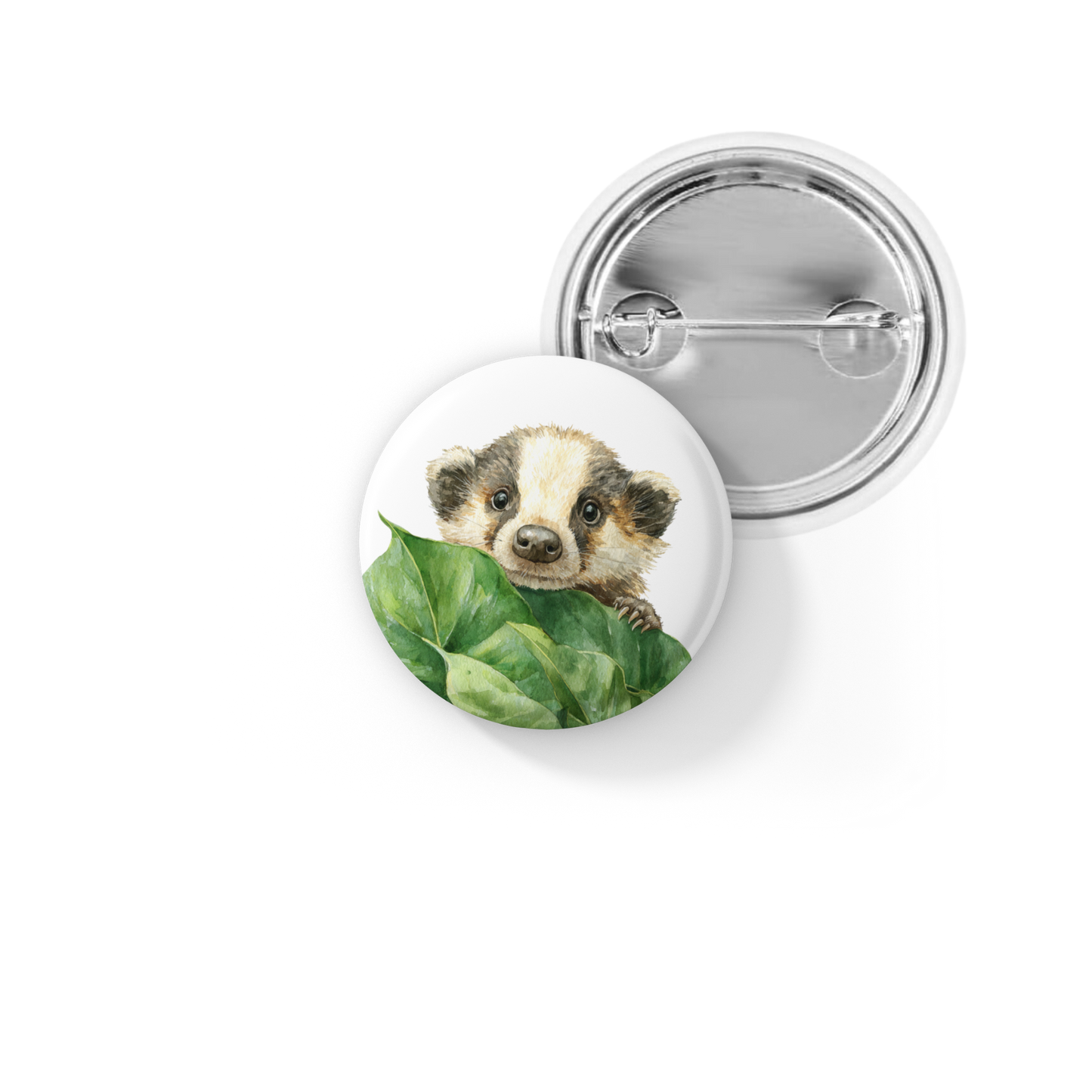 Badger 2 Pin Back Button, Magnet
