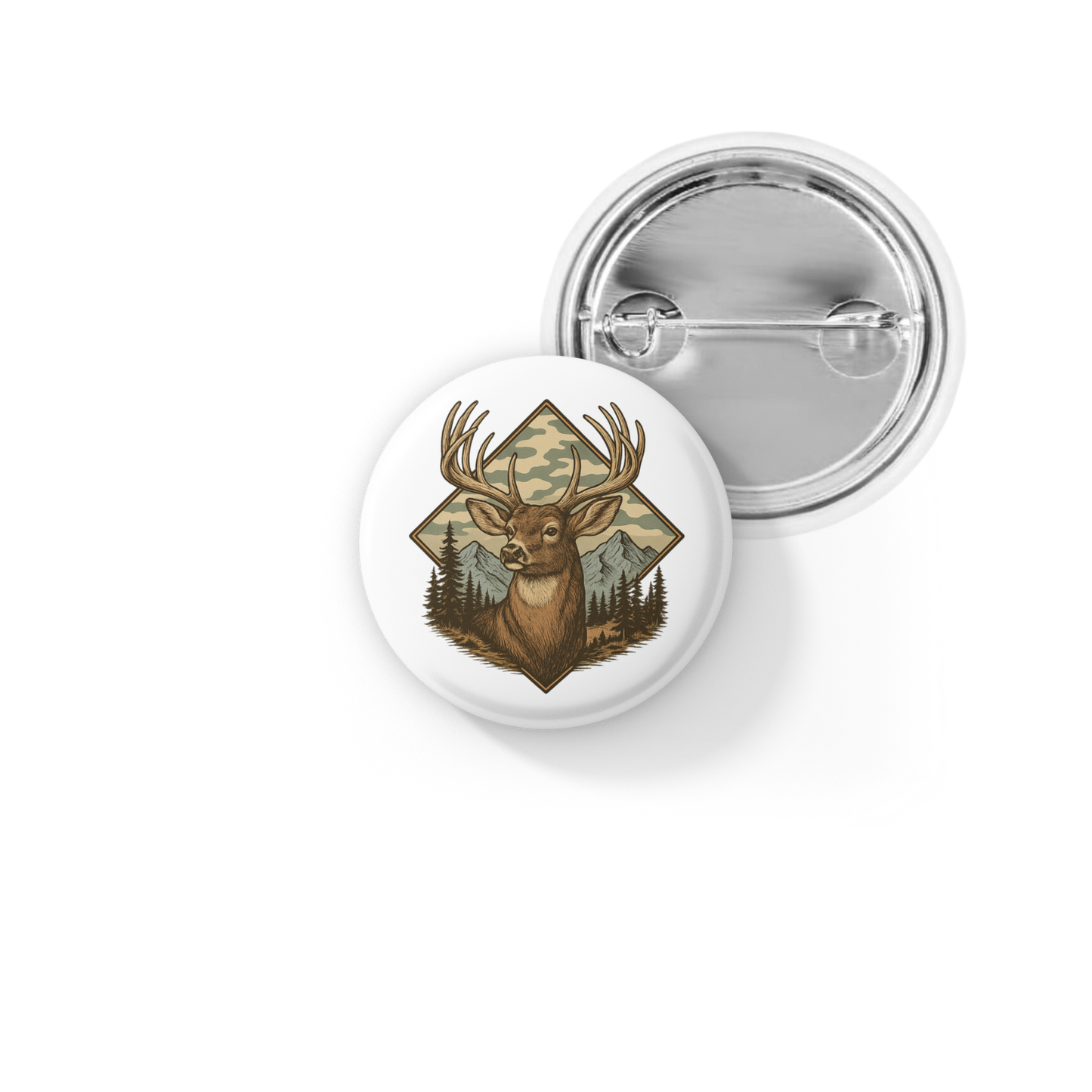 Deer Pin Back Button, Magnet