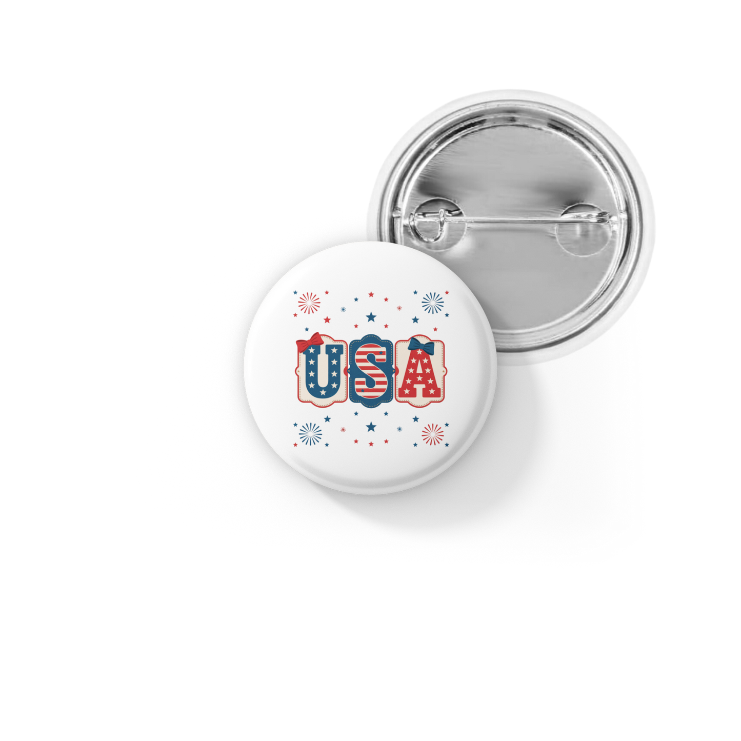 USA Pin Back Button, Magnet