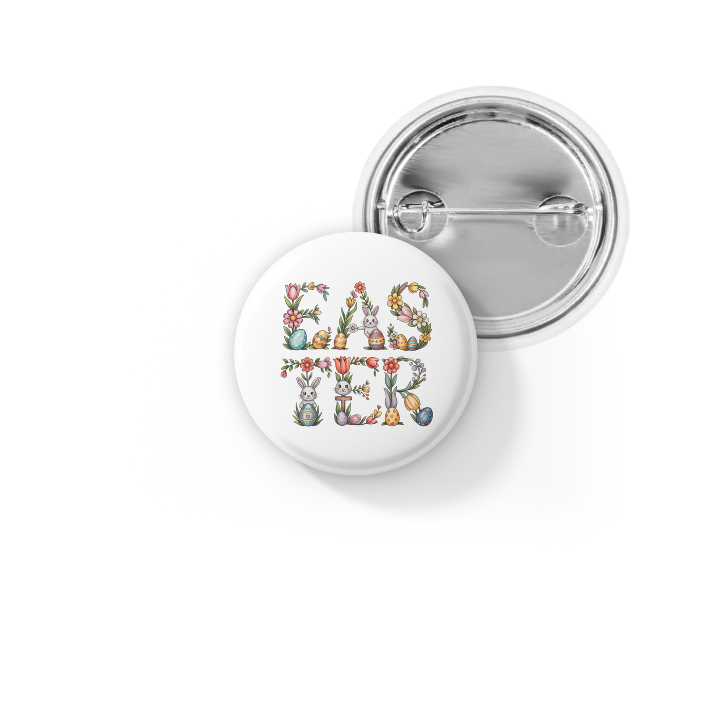 Easter Pin Back Button, Magnet
