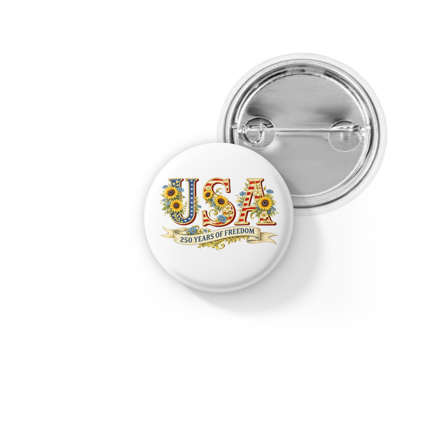 USA Pin Back Button, Magnet