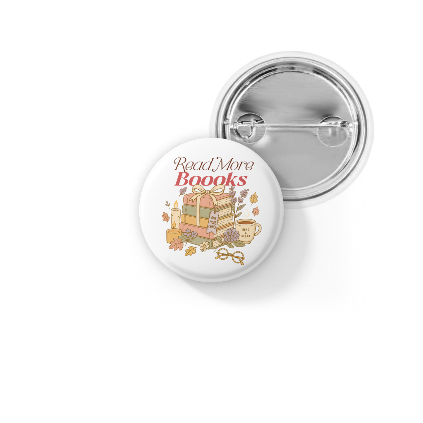 Read More Books Pin Back Button, Magnet