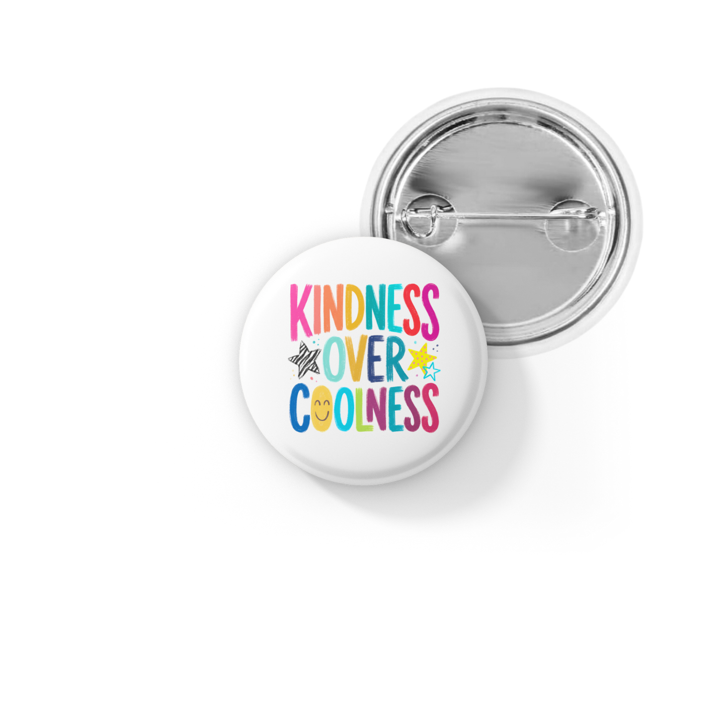 Kindness Over Coolness Pin Back Button, Magnet